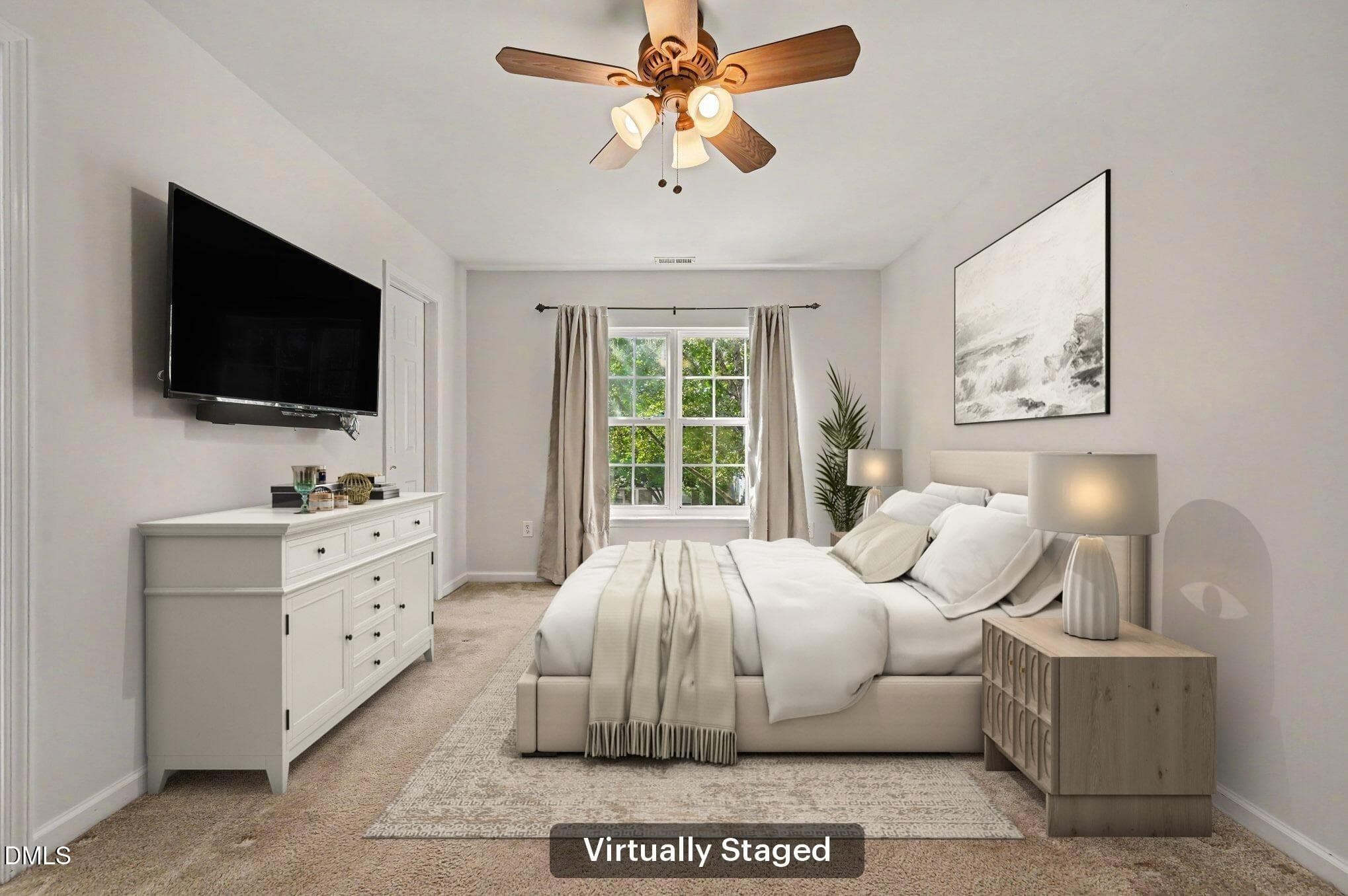 Virtually Staged primary_bedroom - 1207 Orchard Oriole Lane, Durham, NC 27713, Durham