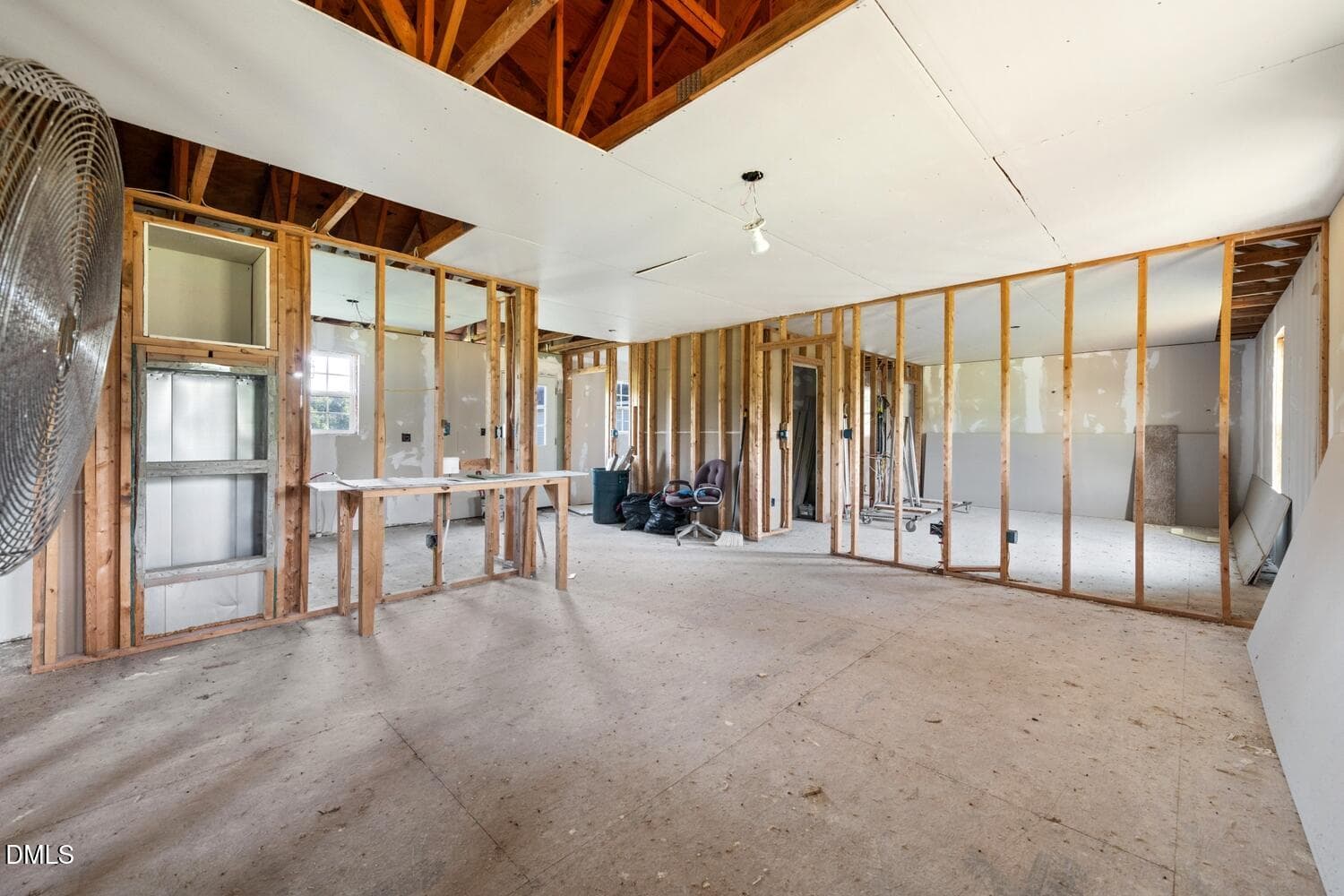 Living room framed - 54 Zacks Road, Hurdle Mills, NC 27541