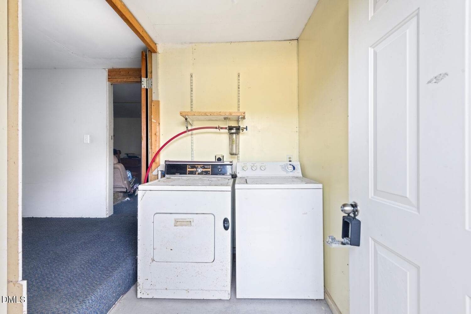 current w/d setup garage - 54 Zacks Road, Hurdle Mills, NC 27541