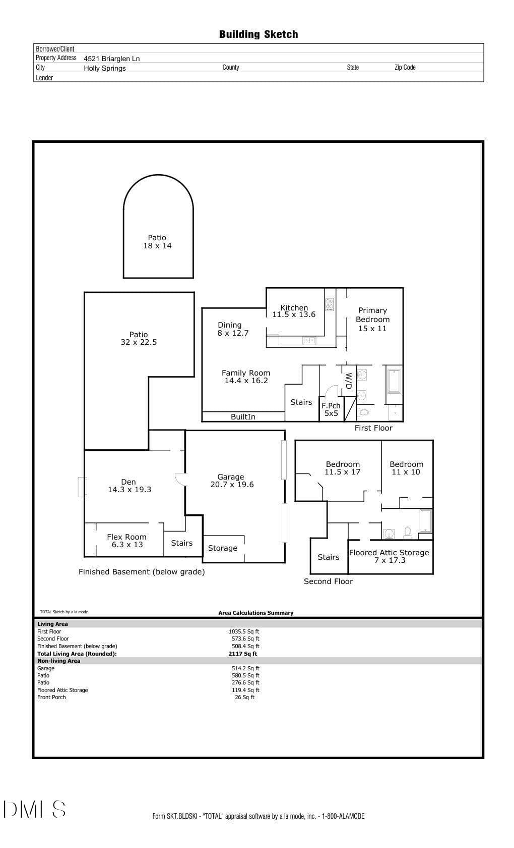 Floor Plan - 4521 Briarglen Lane, Holly Springs, NC 27540, Holly Springs