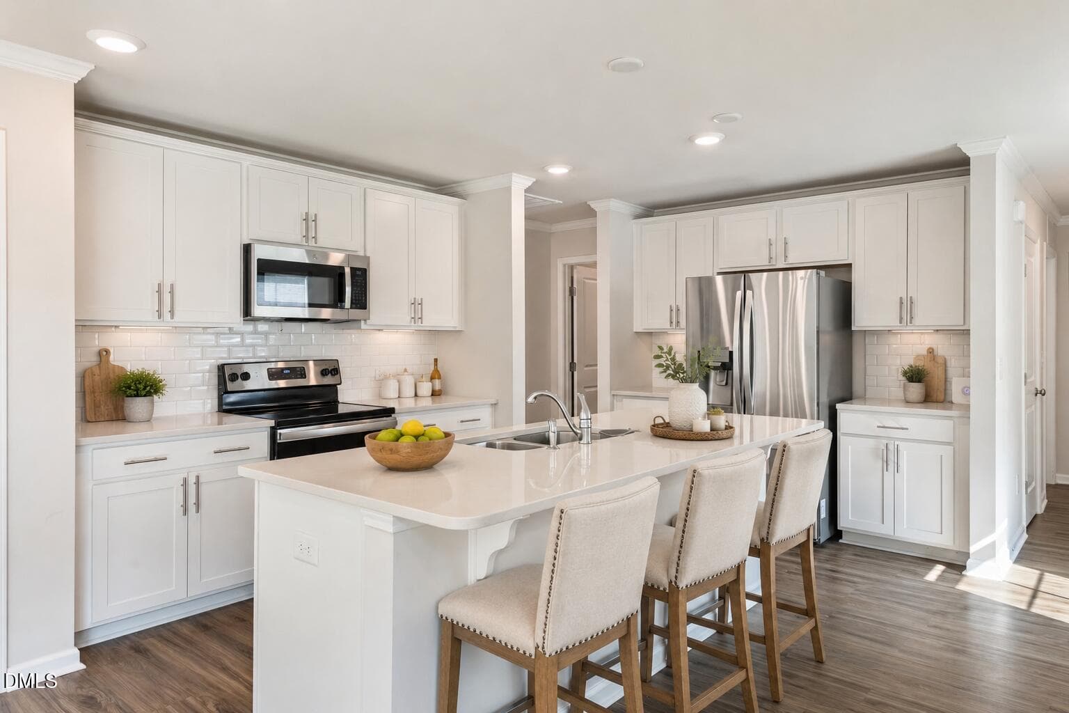 kitchen staged ditgial - 917 Bellewood Gardens Drive, Angier, NC 27501, Angier