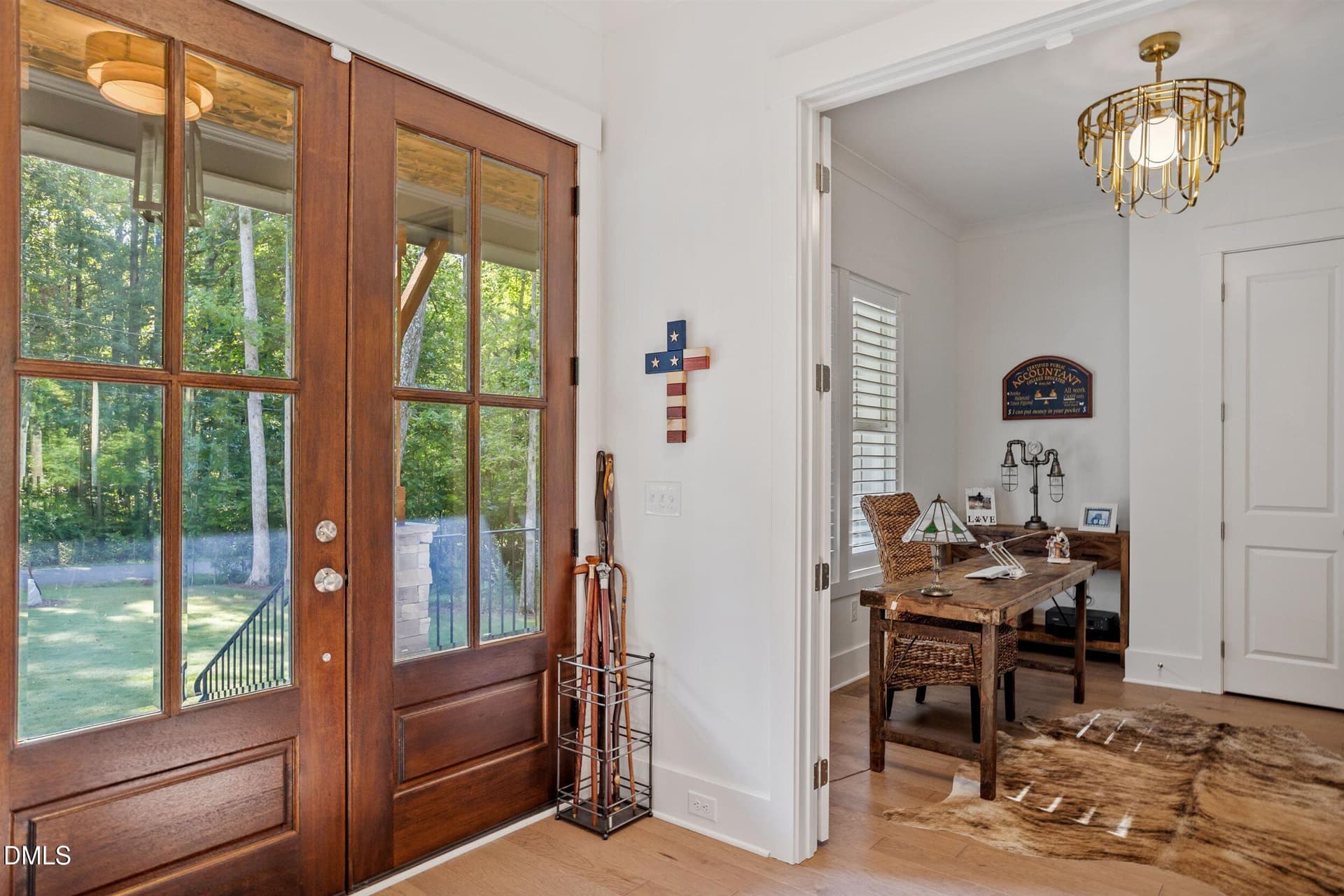 Double door entry - 160 Roberson Creek Road, Pittsboro, NC 27312