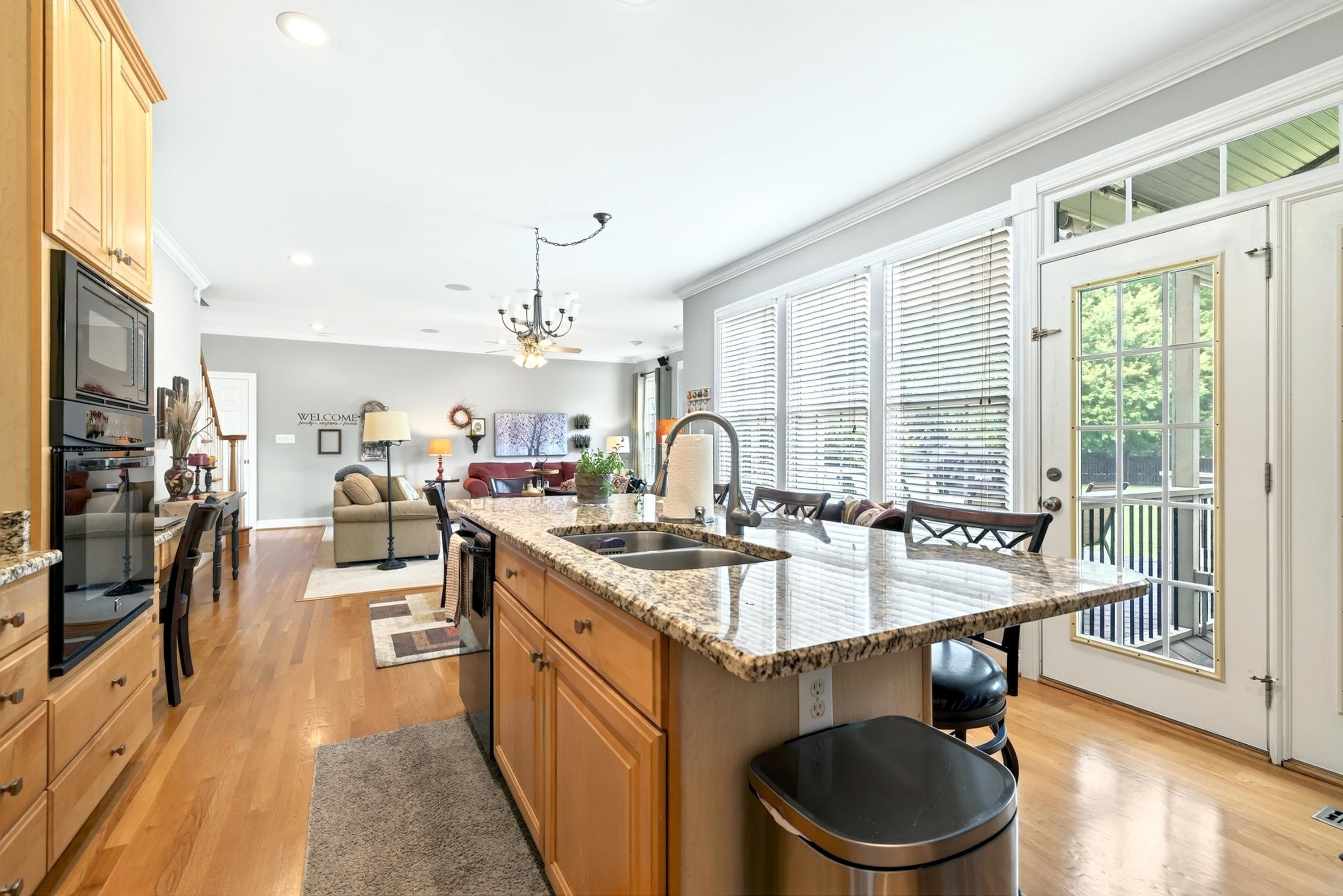 Kitchen and Family Room View - 3024 Whitehart Lane, Raleigh, NC 27606, Raleigh