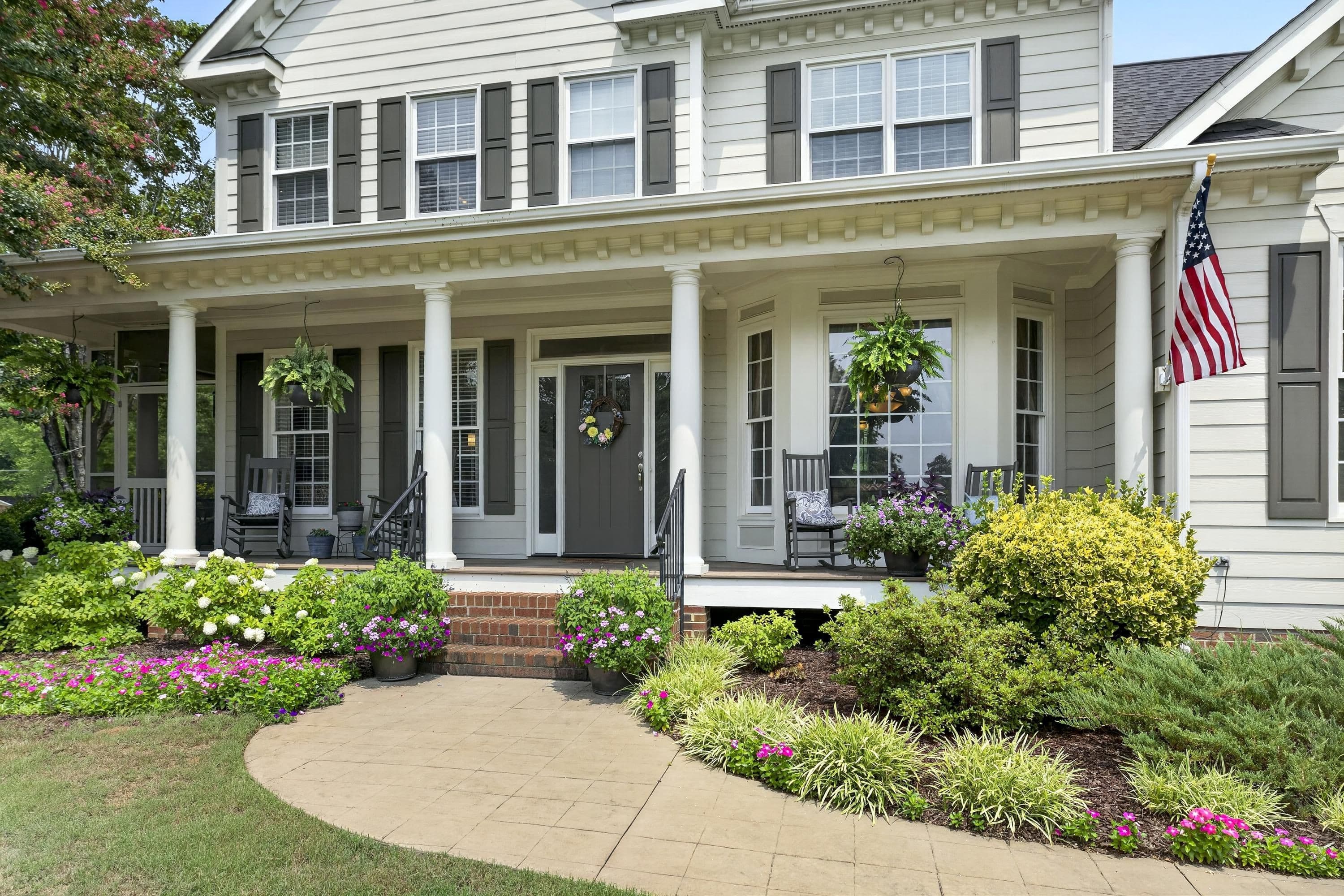 Stamped concrete sidewalk - 3024 Whitehart Lane, Raleigh, NC 27606, Raleigh