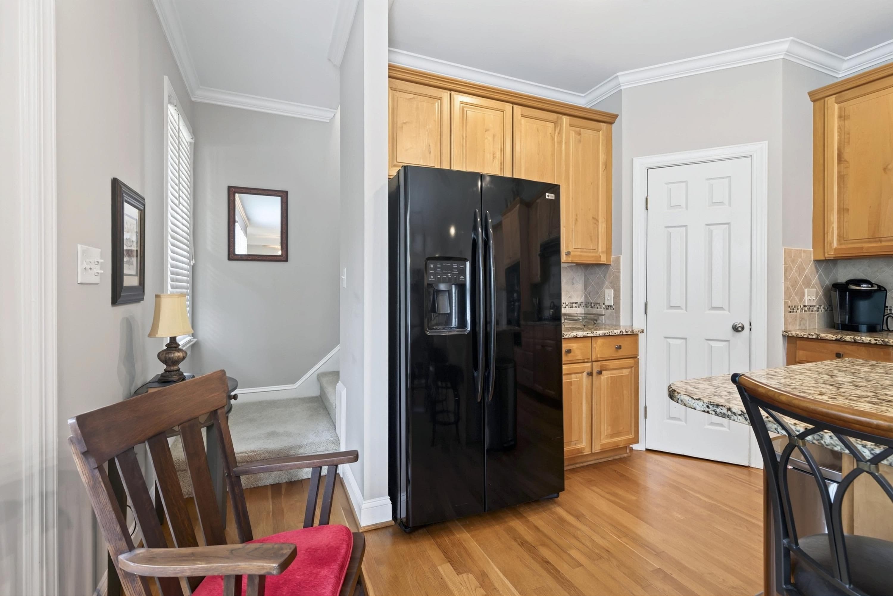 Back Stairs to bonus room - 3024 Whitehart Lane, Raleigh, NC 27606, Raleigh