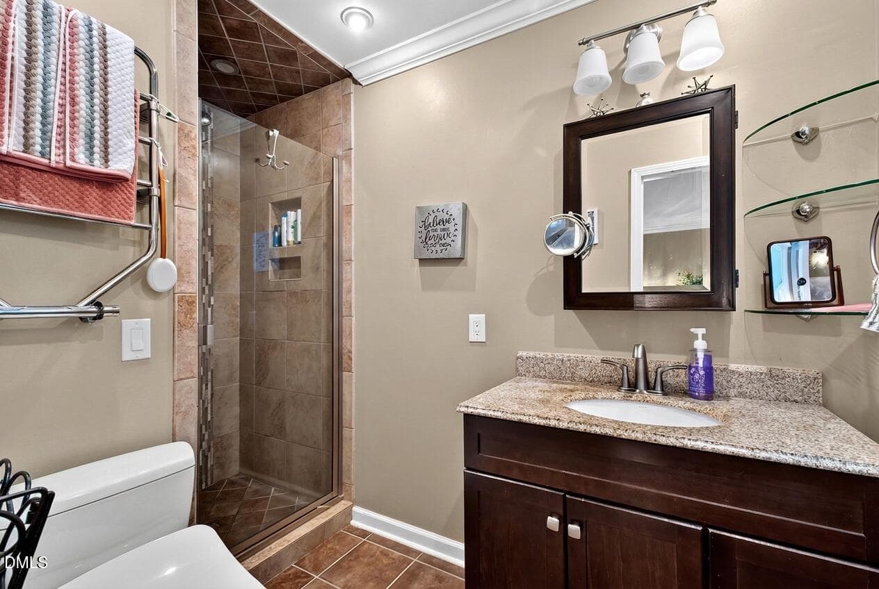 primary bathroom 1 - 1209 Willowbrook Drive, Cary, NC 27511, Cary