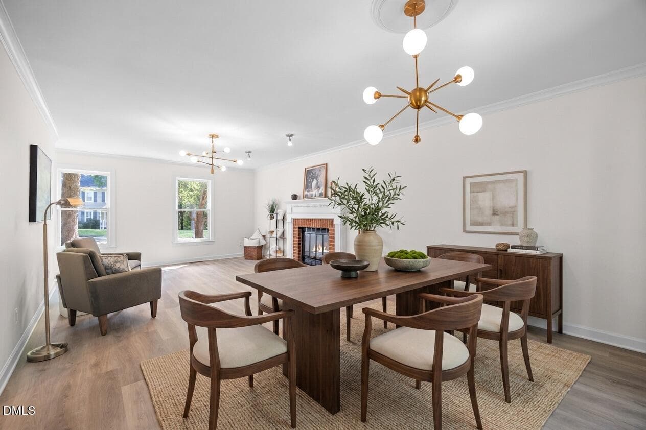 Dining area 2 staged - 4904 Fortunes Ridge Drive, Durham, NC 27713, Durham