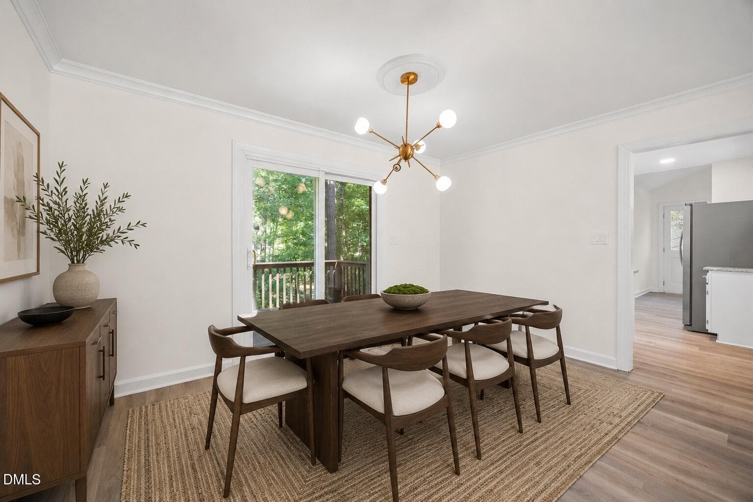 Dining area staged - 4904 Fortunes Ridge Drive, Durham, NC 27713, Durham
