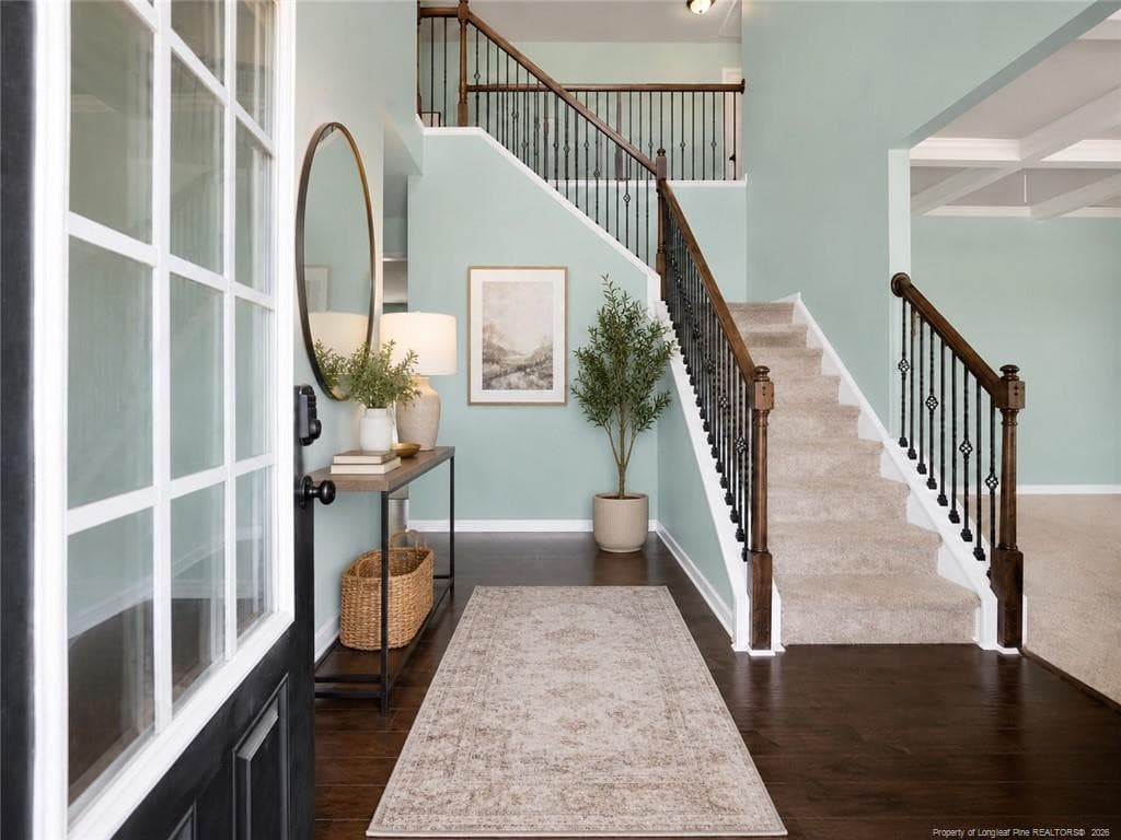 Foyer virtually staged - 6132 Shannon Woods Way, Hope Mills, NC 28348