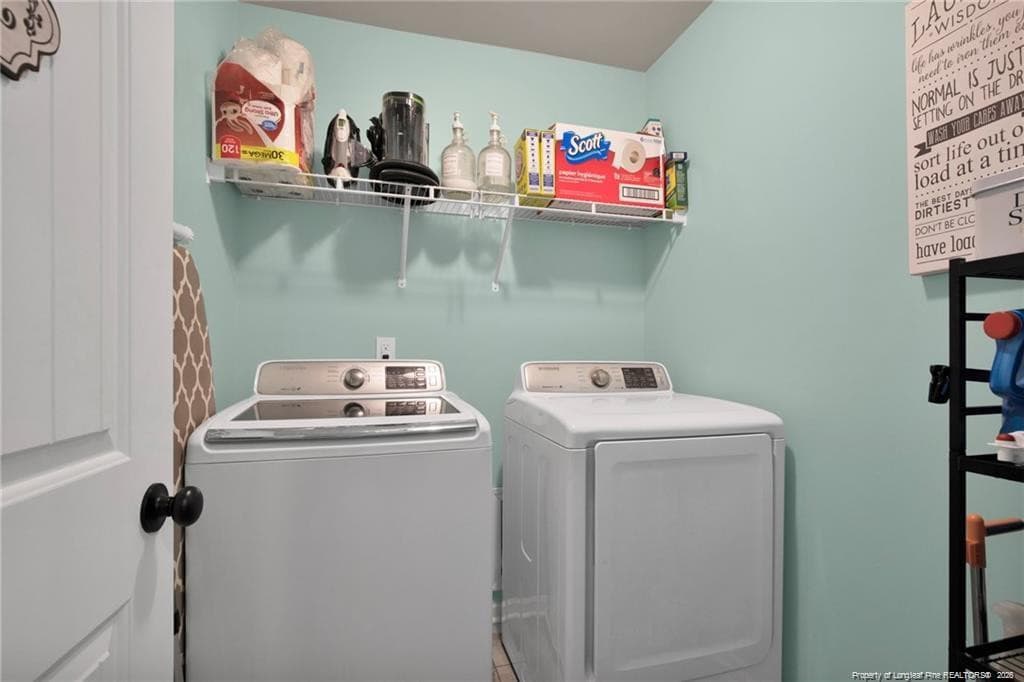 Upstairs laundry - 6132 Shannon Woods Way, Hope Mills, NC 28348