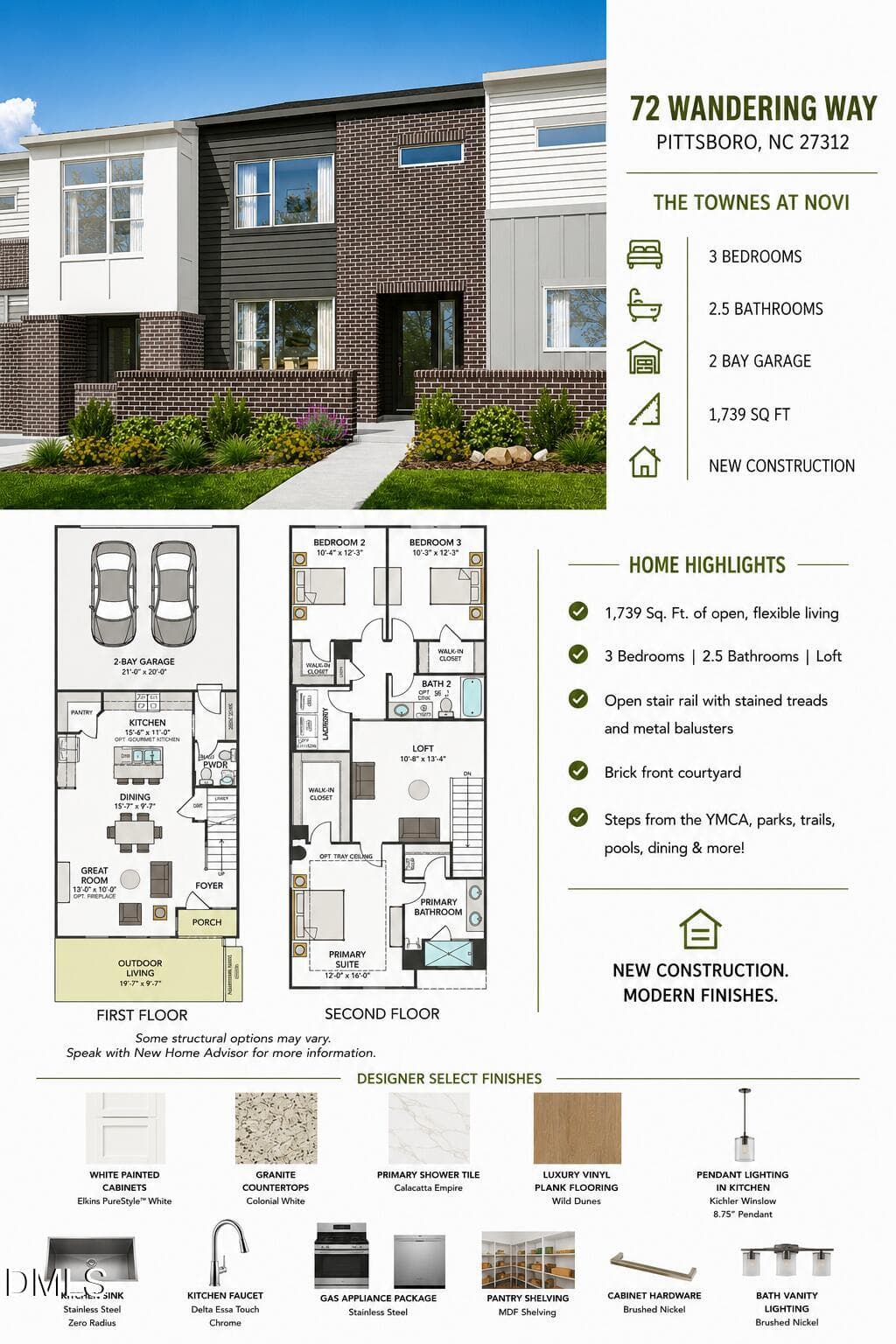 72 Wandering Way Brochure - 72 Wandering Way, Pittsboro, NC 27312