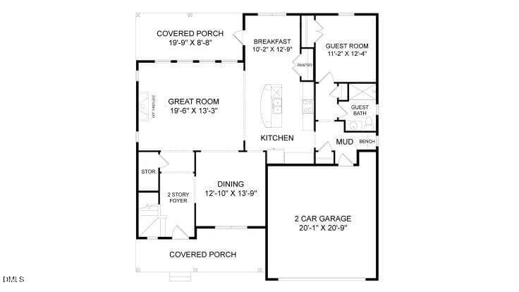 Sketch - 1900 Edens Ridge Avenue, Wake Forest, NC 27587