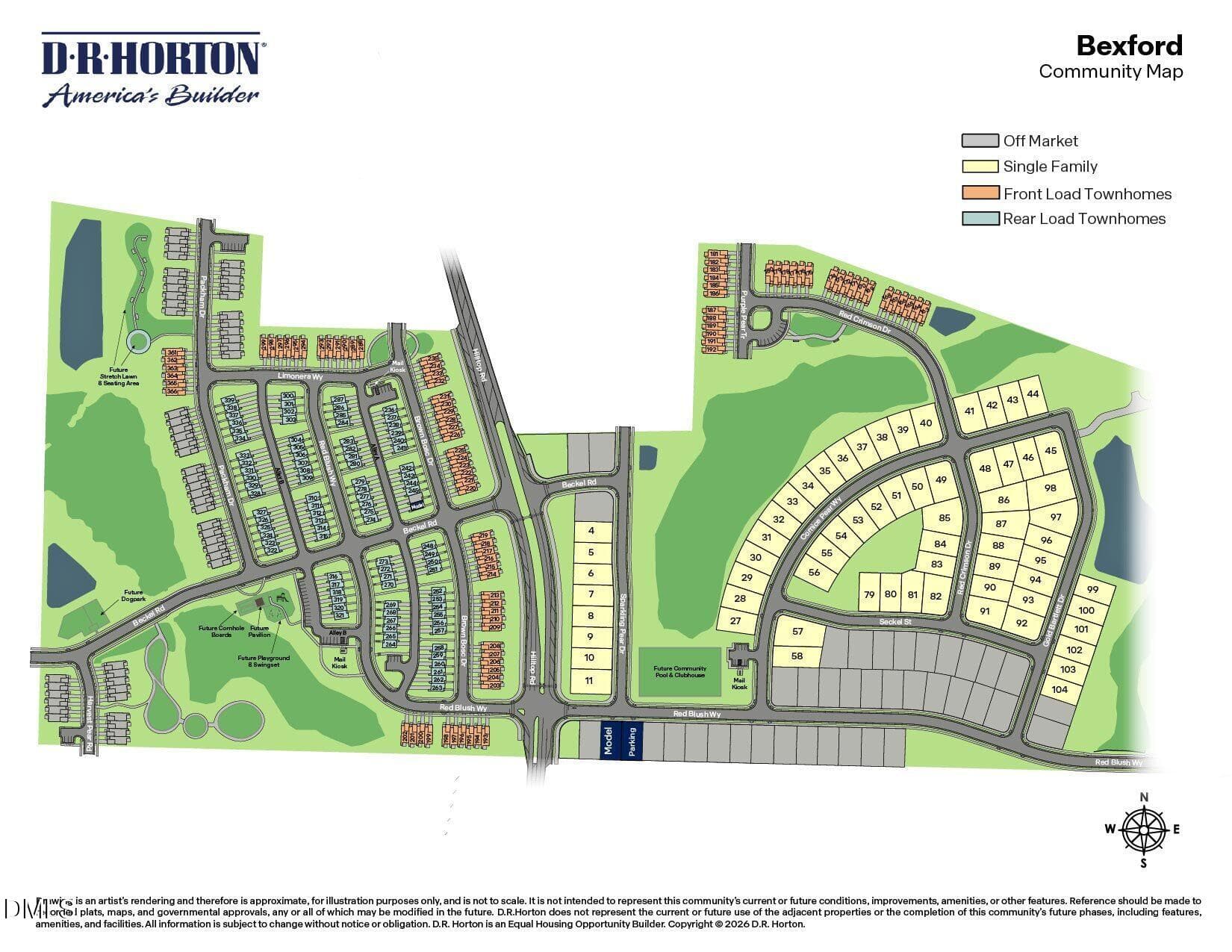 Bexford - Site Map_OVERALL - 807 Brown Bosc Drive, Willow Springs, NC 27592, Willow Springs