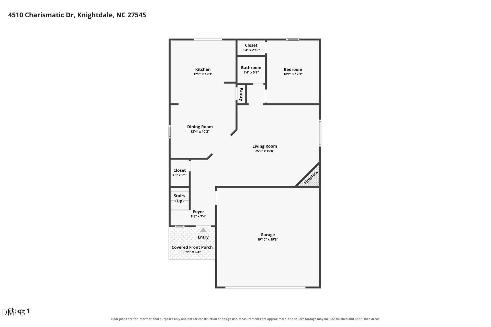 001 - Floor Plan - 4510 Charismatic Drive, Knightdale, NC 27545, Knightdale