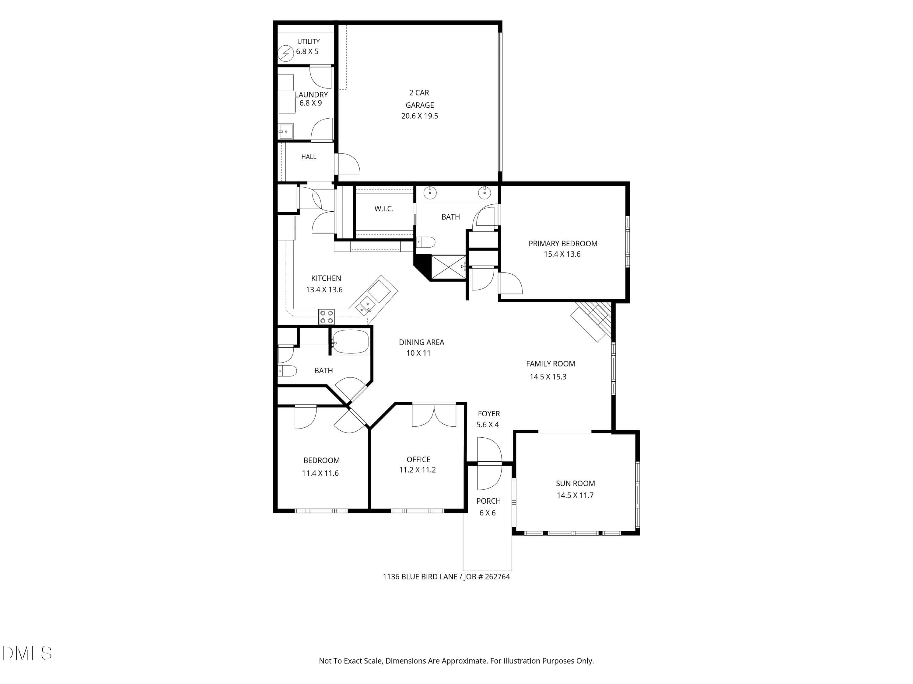 1136 Blue Bird Floor Plan_page-0001 - 1136 Blue Bird Lane, Wake Forest, NC 27587, Wake Forest