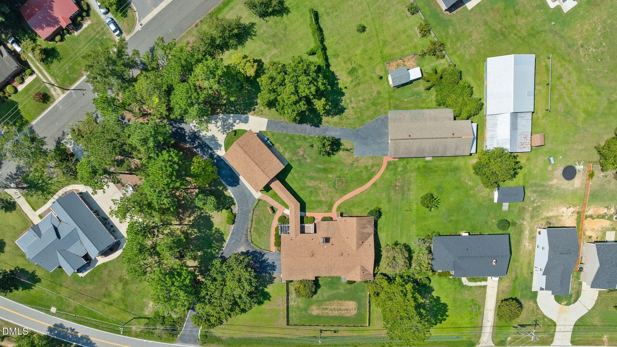 Exterior Aerial - 303 N Lincoln Street, Benson, NC 27504, Benson