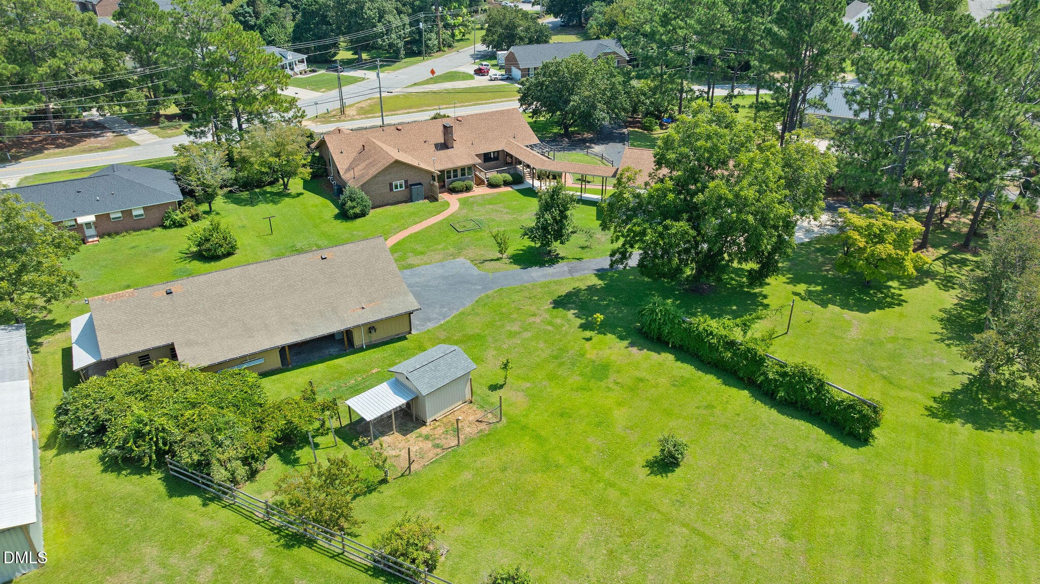 Back Exterior Aerial - 303 N Lincoln Street, Benson, NC 27504, Benson