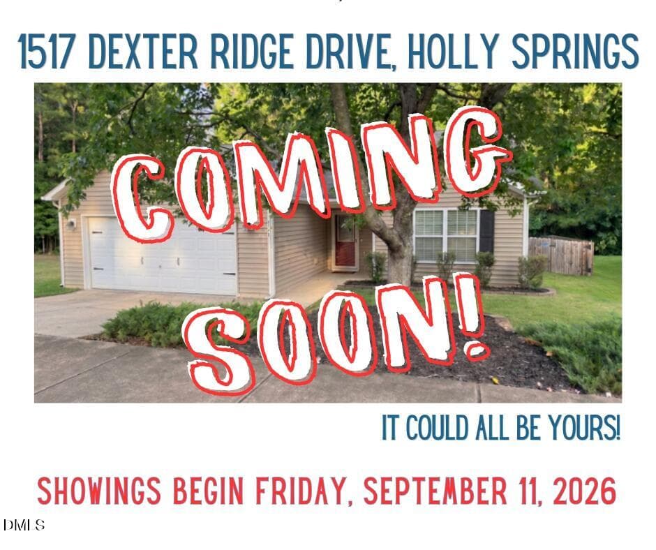 Coming Soon- pictures for Monusko (5) - 1517 Dexter Ridge Drive, Holly Springs, NC 27540