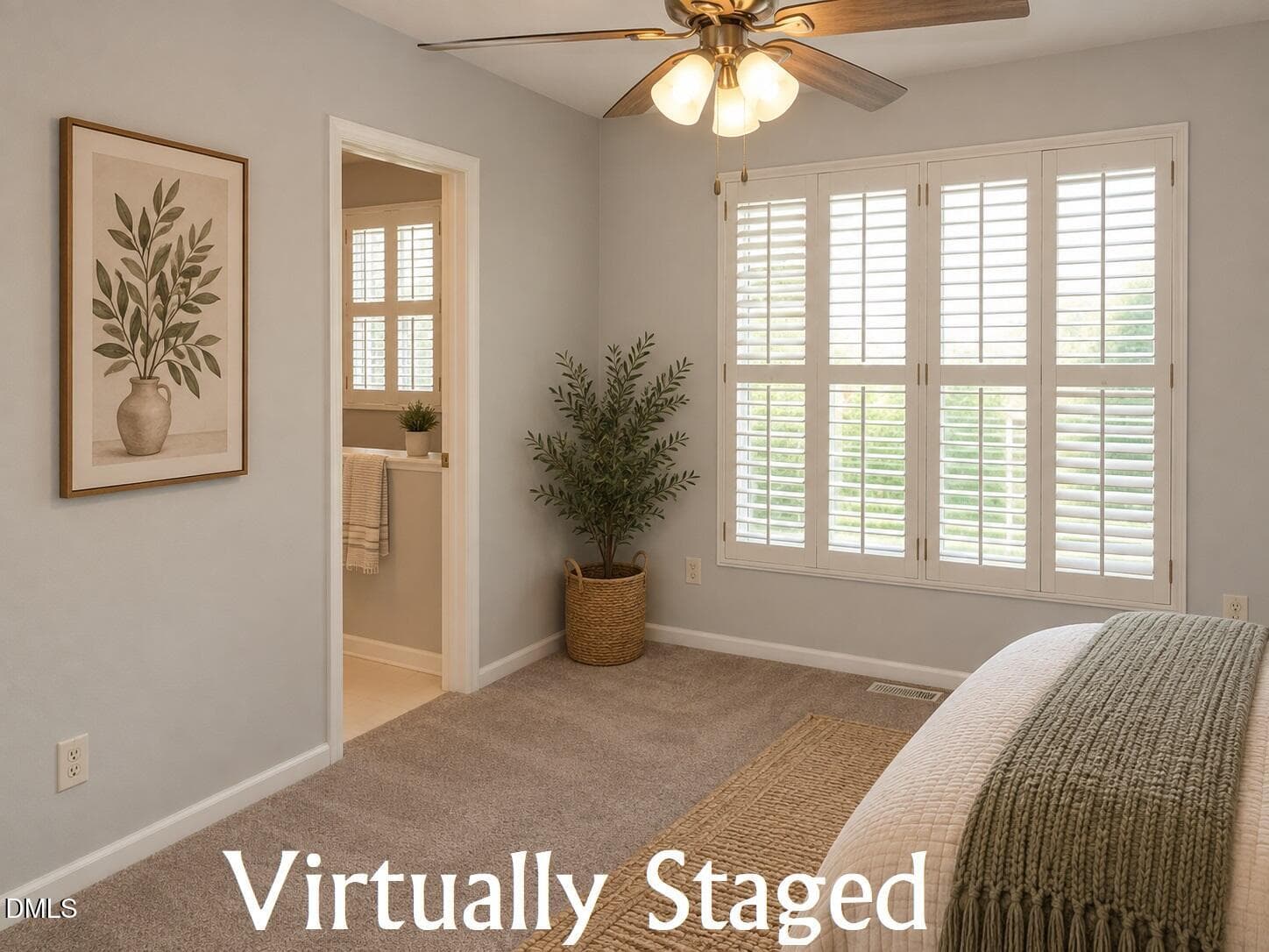 Virtually staged - bedroom #3 - 2723 Clifton Avenue, Creedmoor, NC 27522