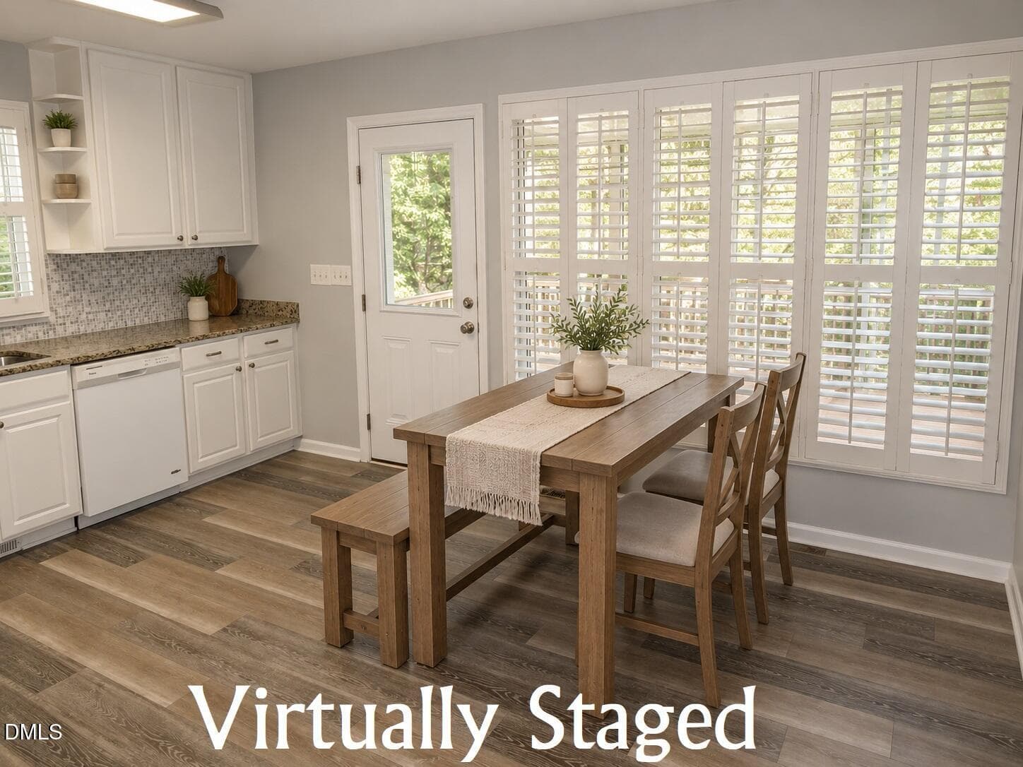 Virtually staged - kitchen - 2723 Clifton Avenue, Creedmoor, NC 27522