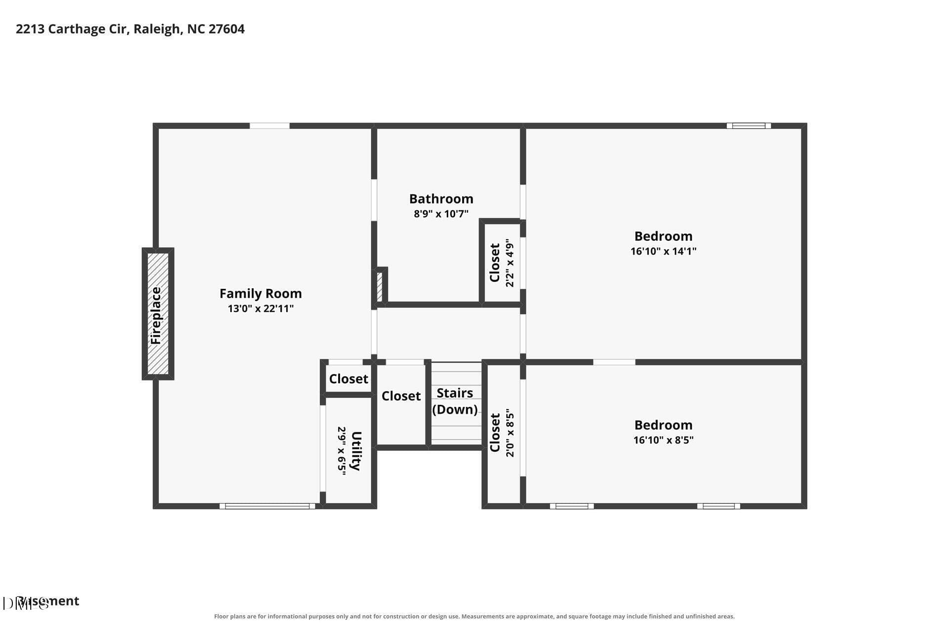 002 - Floor Plan - 2213 Carthage Circle, Raleigh, NC 27604, Raleigh