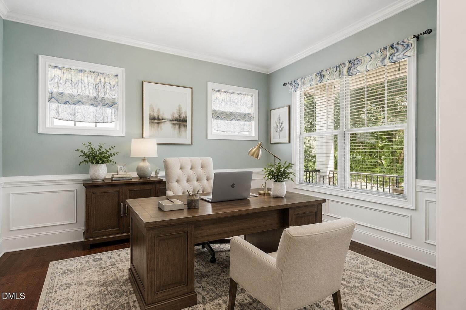 virtually staged as an office - 124 Restonwood Drive, Apex, NC 27539, Apex