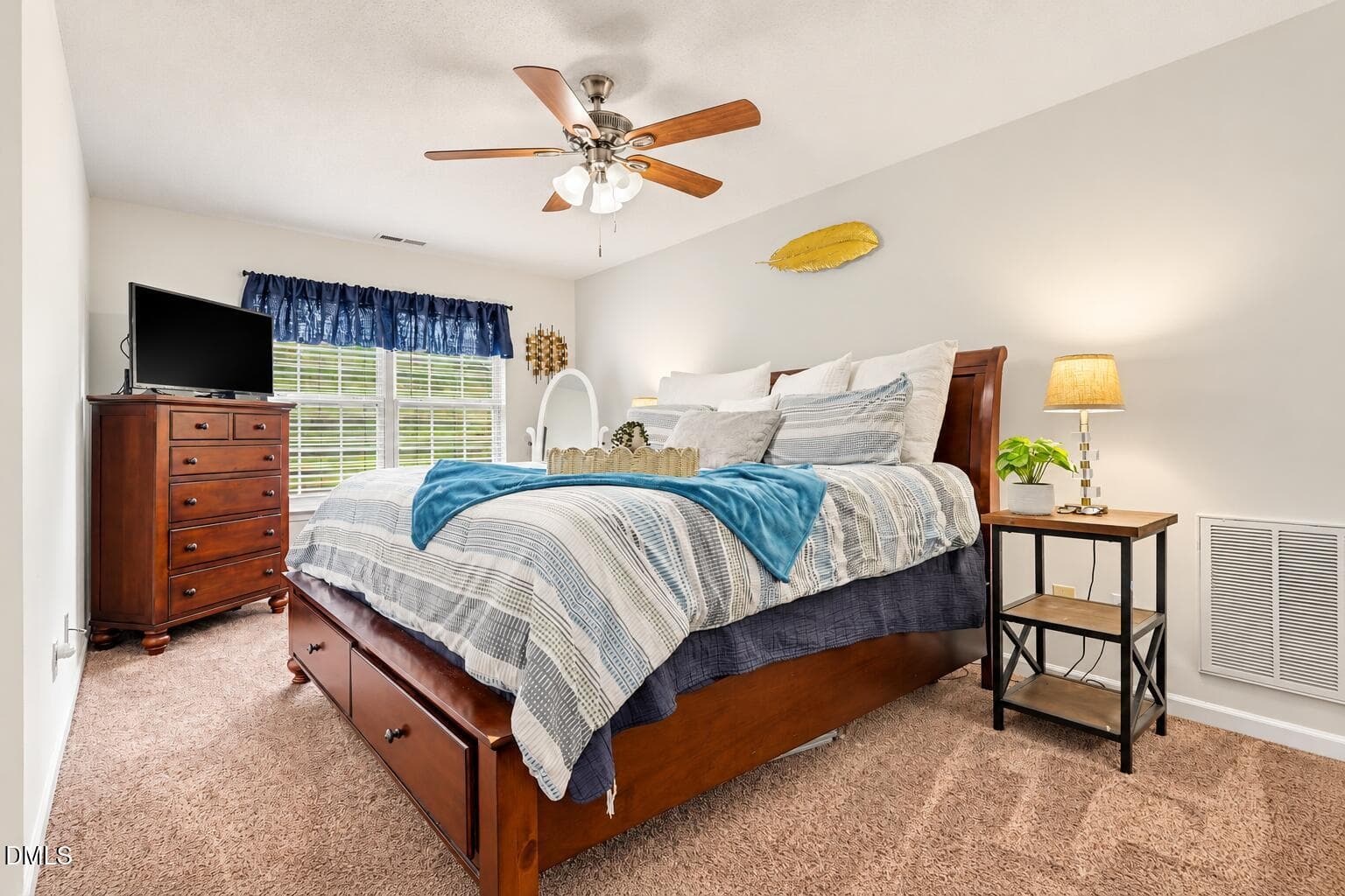 Upstairs Spacious Primary Bedroom - 1628 Beacon Village Drive, Raleigh, NC 27604, Raleigh
