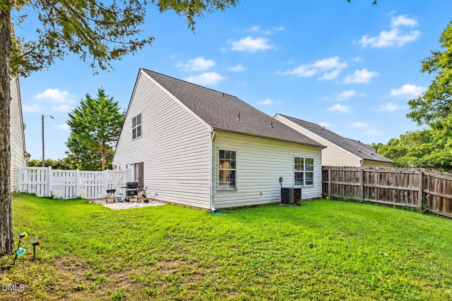 Side Yard and Patio View - 1628 Beacon Village Drive, Raleigh, NC 27604, Raleigh
