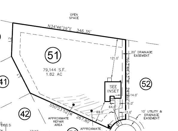 Plot Plan - Lot 51 - 104 Sugarcone Court, Lillington, NC 27546