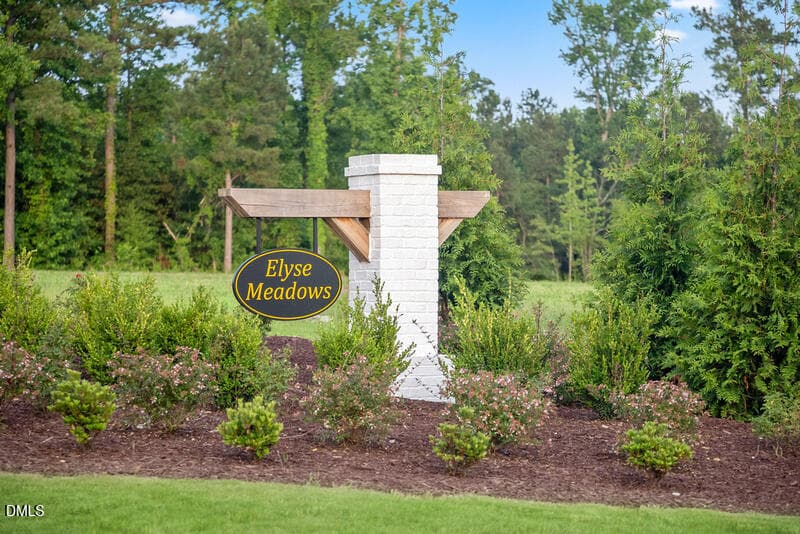 Elyse Meadows Entry Monument - 104 Sugarcone Court, Lillington, NC 27546