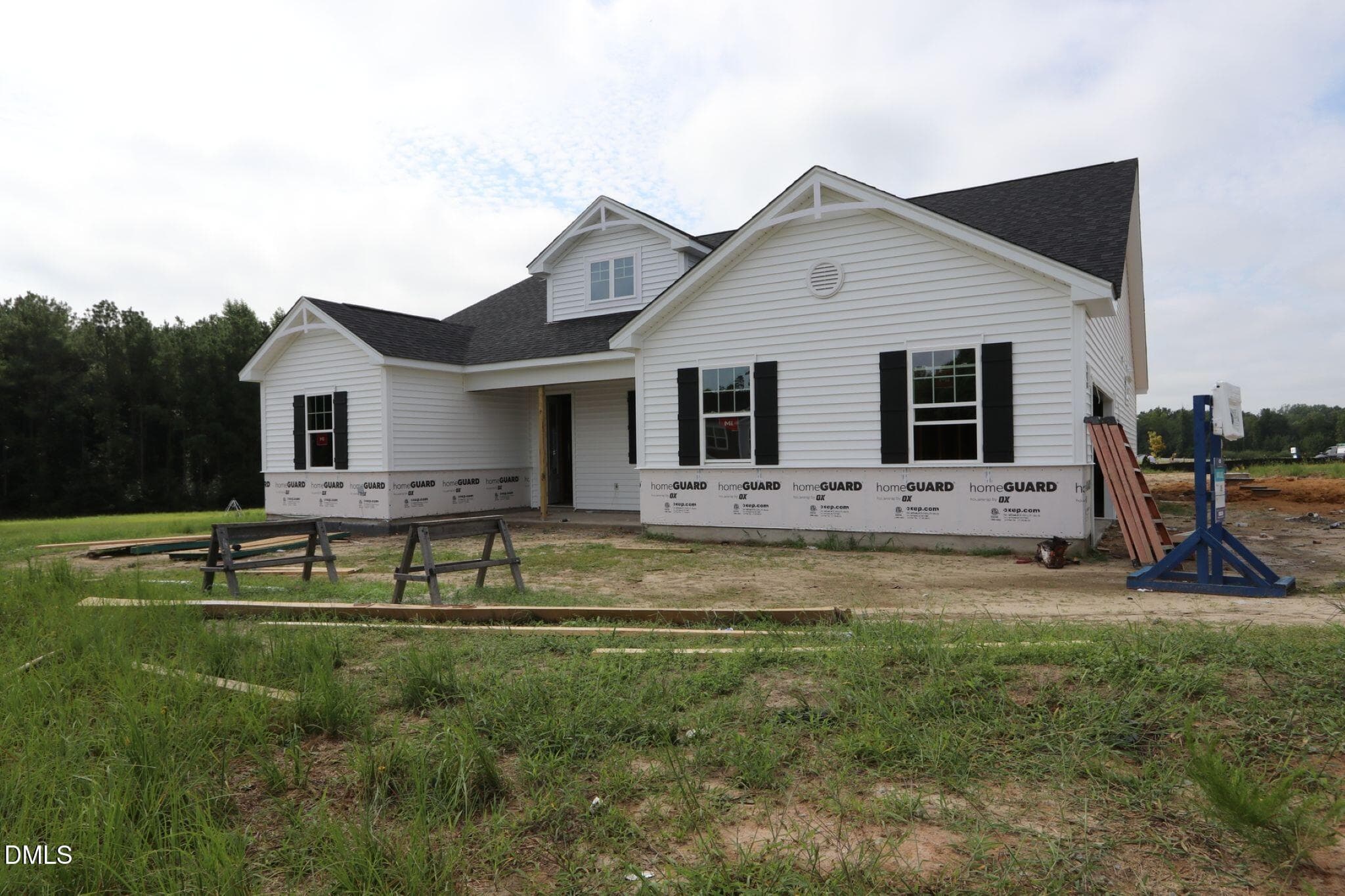 55 front french country exterior - 444 Denali Drive, Angier, NC 27501