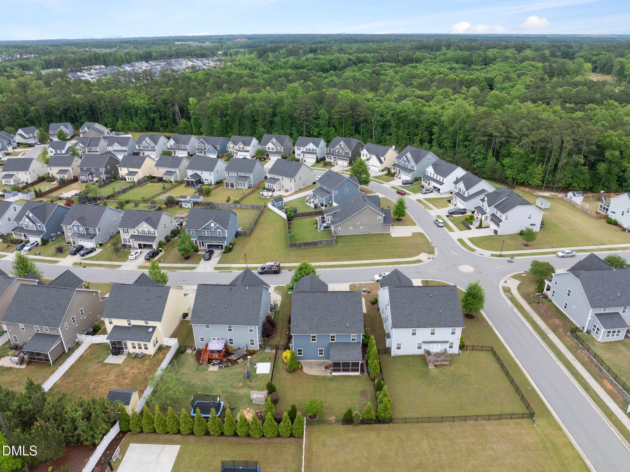 Aerial View - 2836 Landon Ridge Drive, New Hill, NC 27562, New Hill