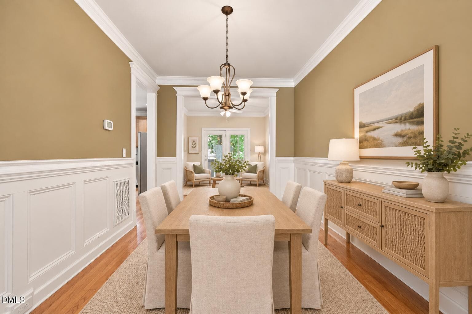 virtually staged dining - 229 Rose Walk Lane, Carrboro, NC 27510
