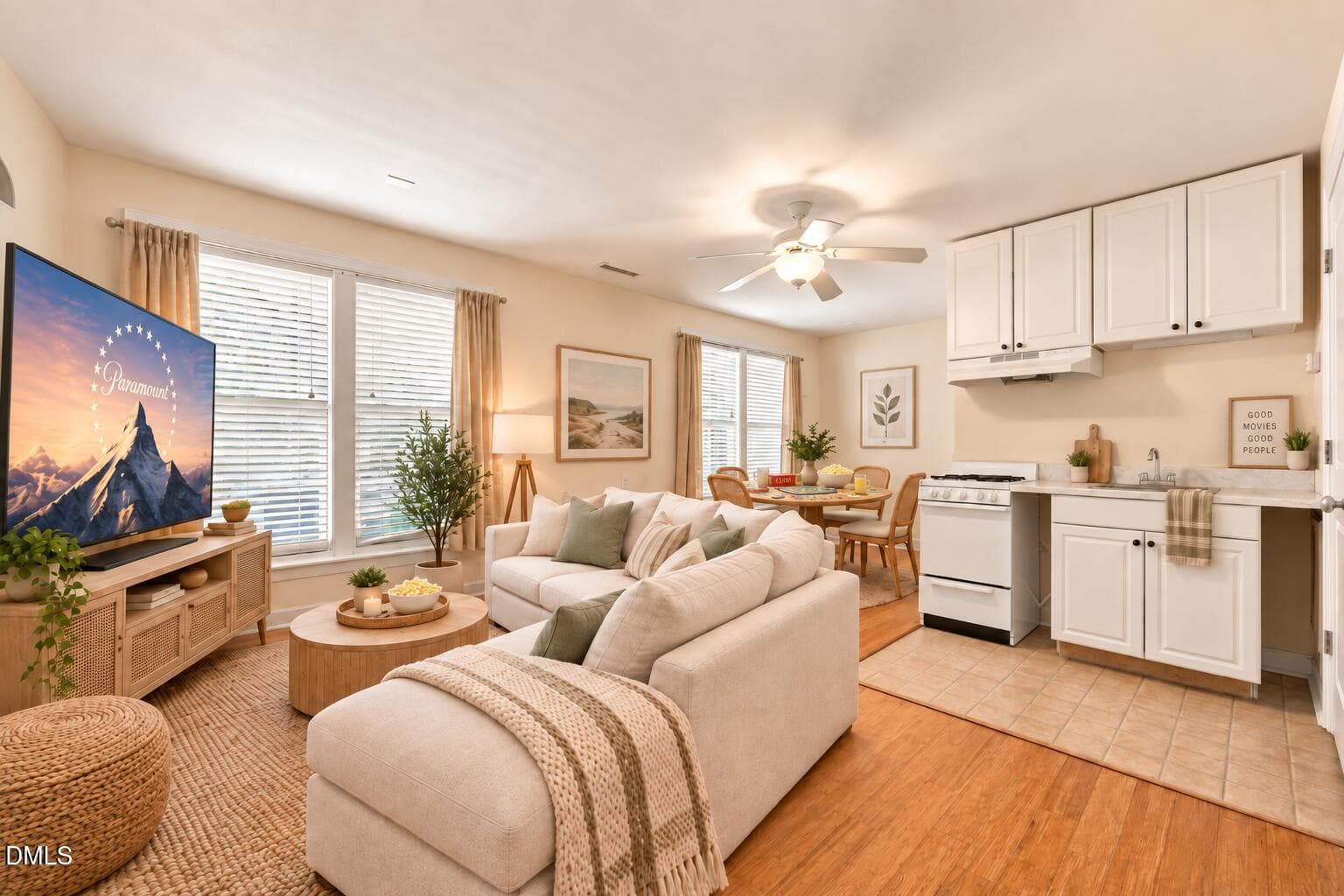 lowest floor virtually staged - 229 Rose Walk Lane, Carrboro, NC 27510