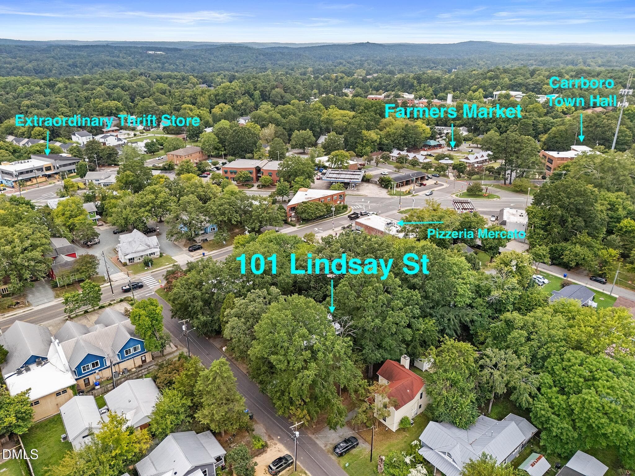 101 Lindsay St Locations nearby - 101 Lindsay Street, Carrboro, NC 27510