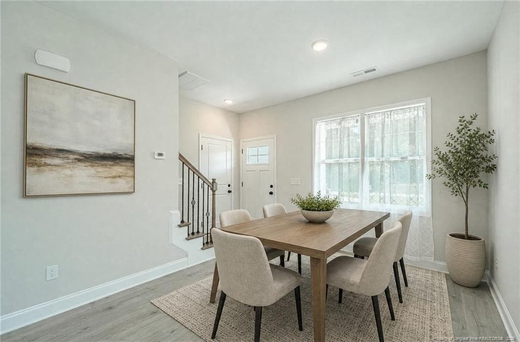 Virtual Staged Dinning Room - 4198 Darroch Road, Lillington, NC 27546