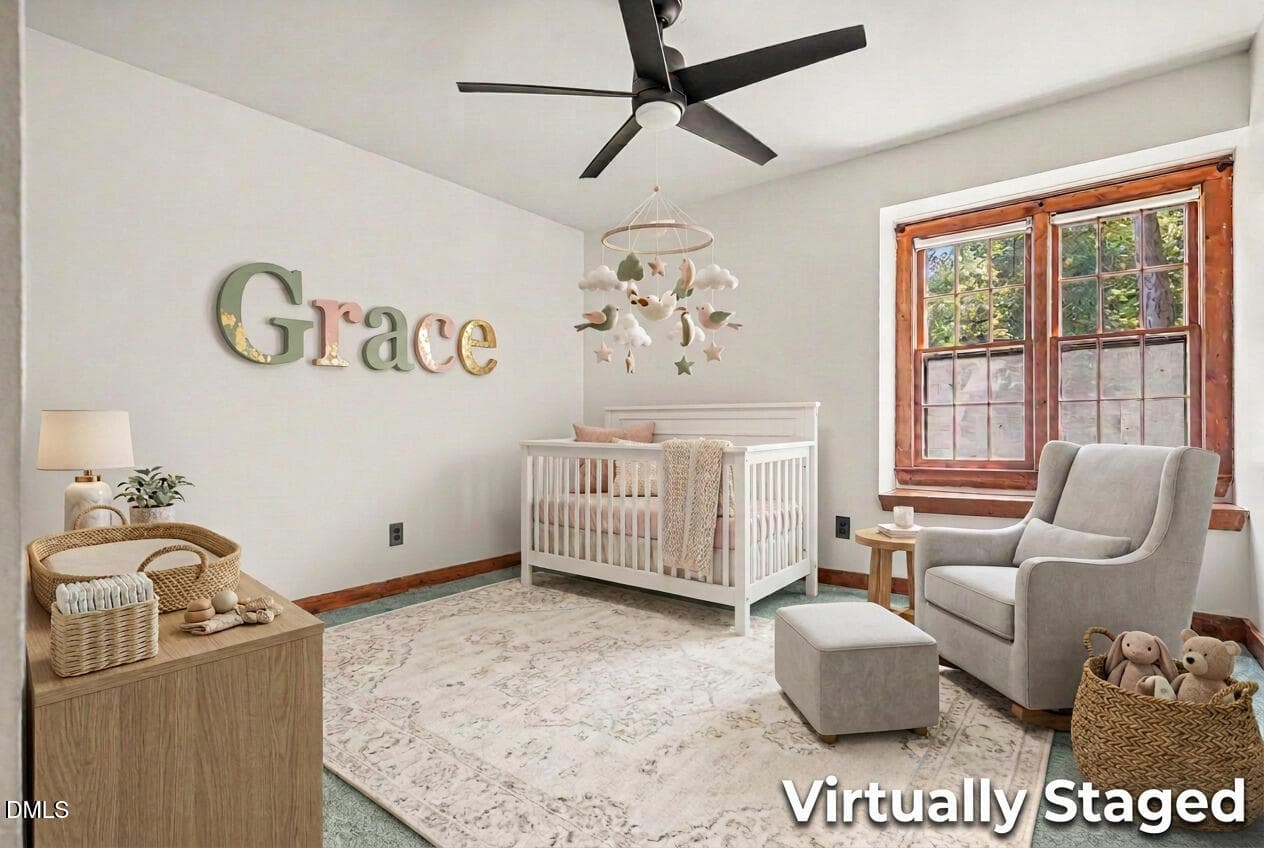 016_girls_nursery_staged_v4 - 405 Lynchester Court, Raleigh, NC 27615, Raleigh