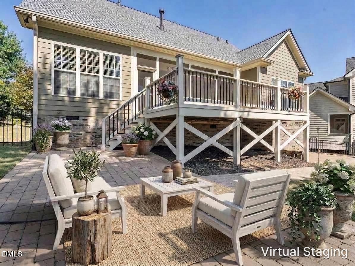 Back porch - 4132 Field Oak Drive, Wake Forest, NC 27587