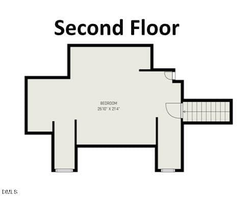 Floorplan second floor - 1021 Reaves Drive, Chapel Hill, NC 27516, Chapel Hill