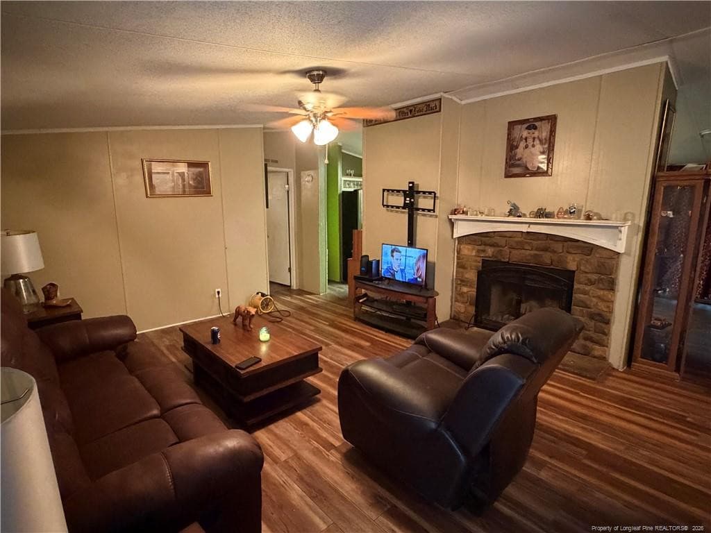 living room from front door - 15041 Smith Road, Gibson, NC 28343