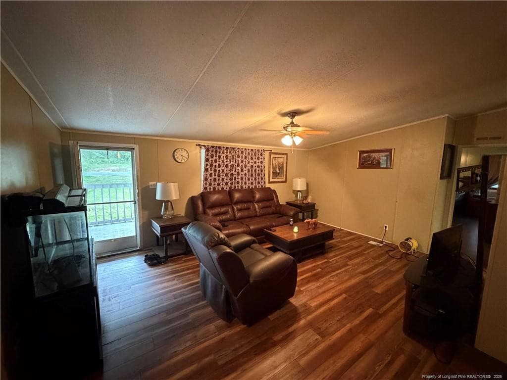 living room from dining area - 15041 Smith Road, Gibson, NC 28343