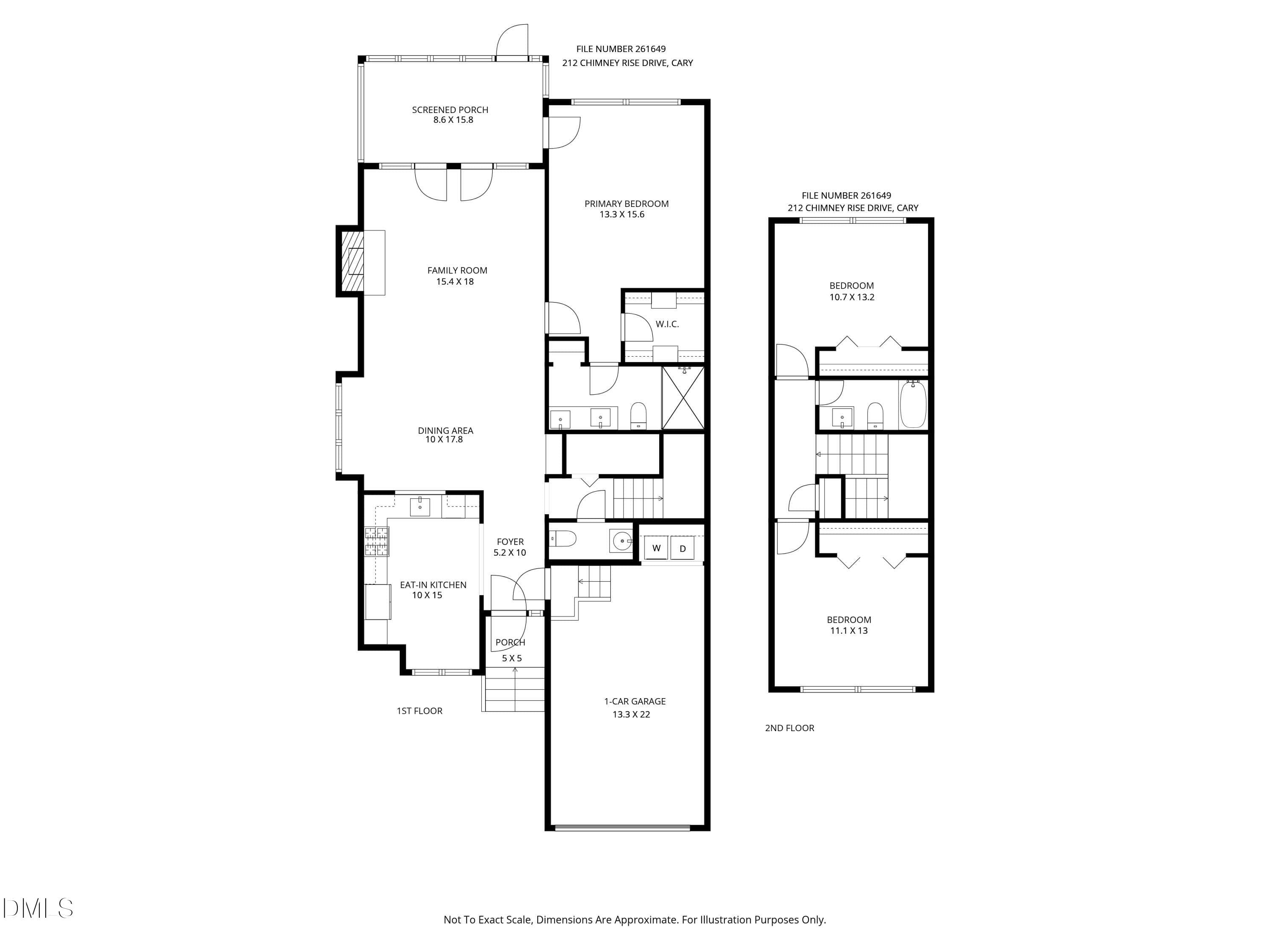 261649 floorplan - 212 Chimney Rise Drive, Cary, NC 27511