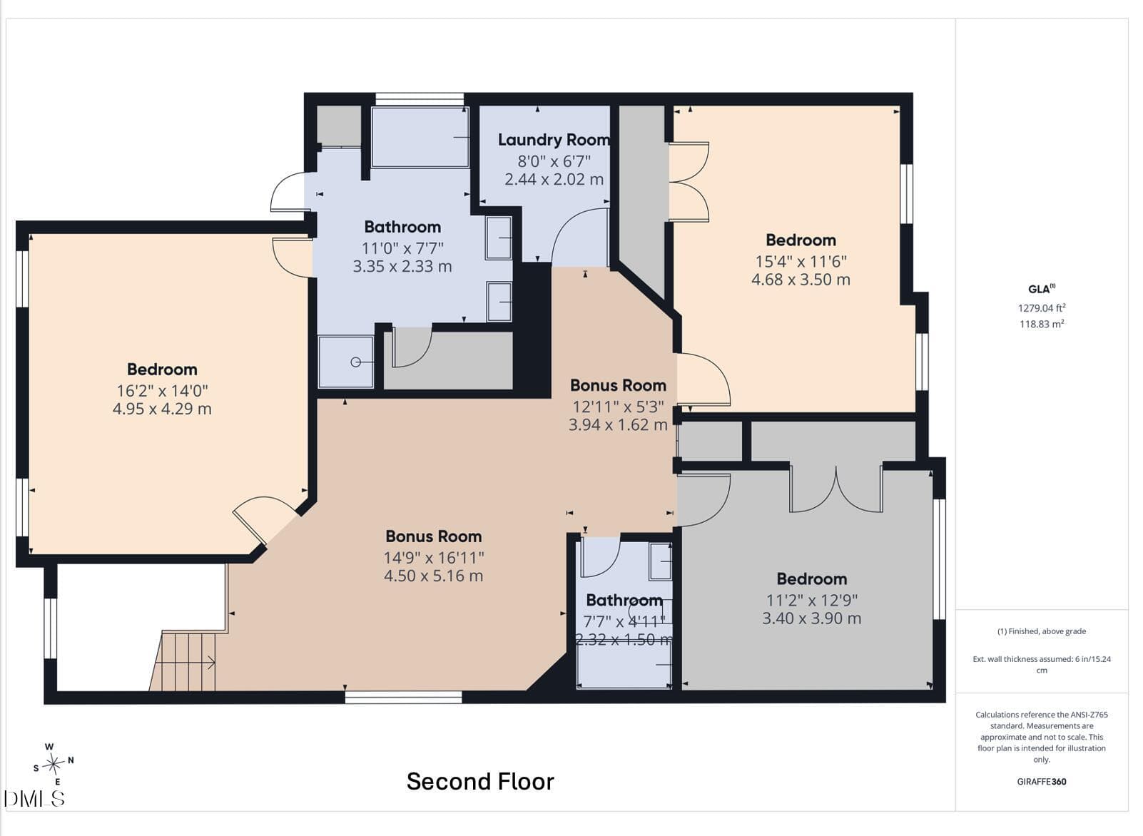 SecondFloorPlan - 3790 Burtons Barn Street, Raleigh, NC 27610, Raleigh