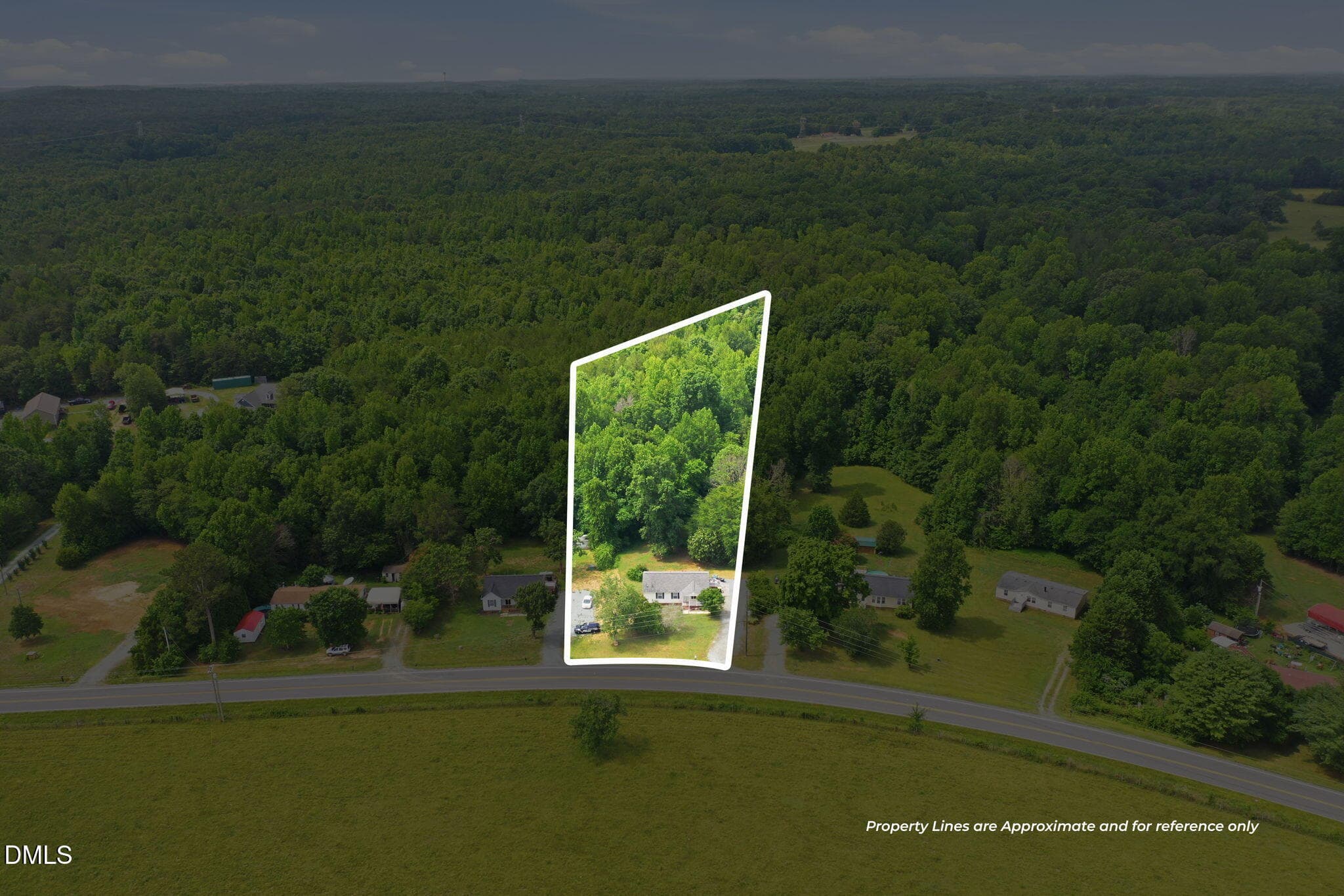 4-web-or-mls-DJI_0212 - lotlines - 7239 Holman Mill Road, Snow Camp, NC 27349, Snow Camp