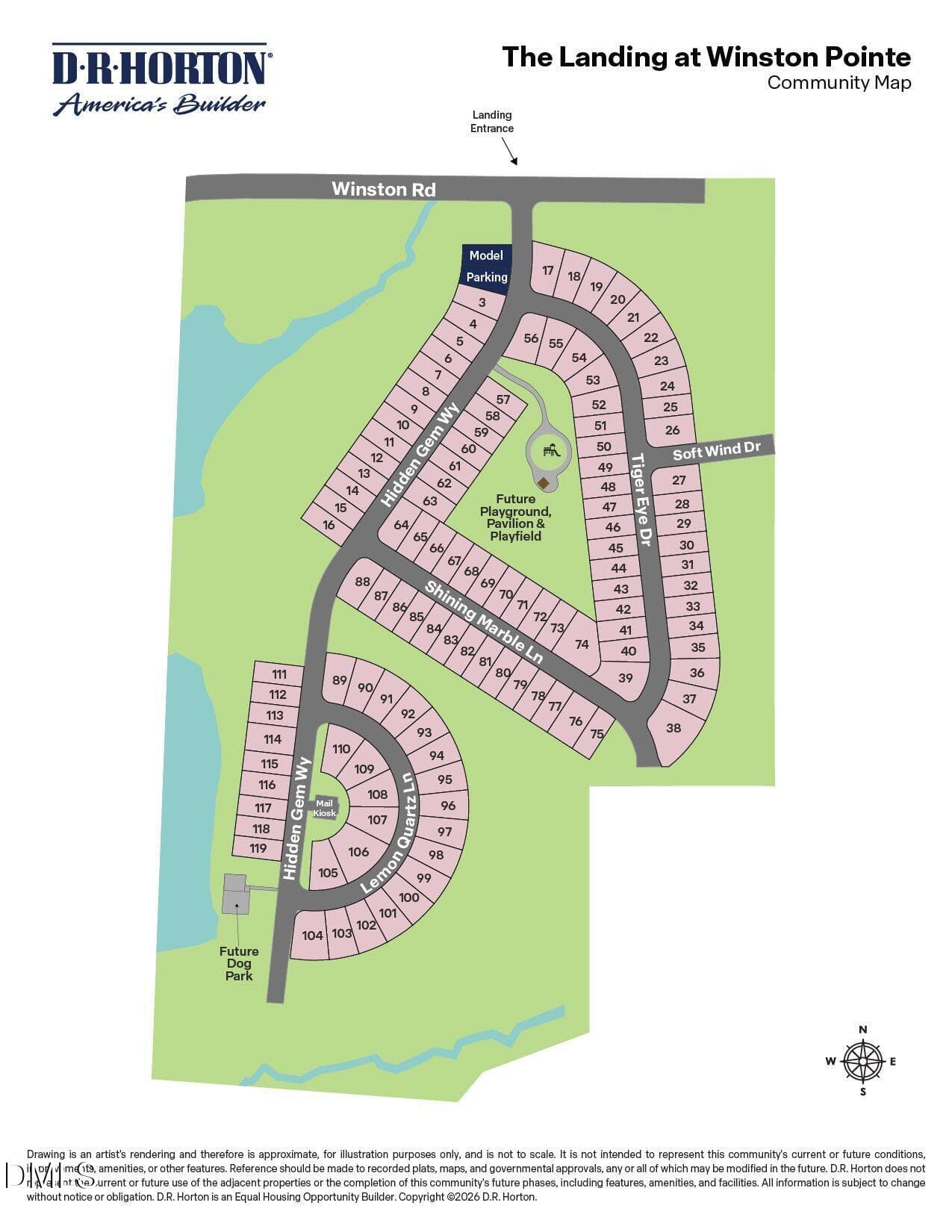 Winston Pointe - Site Map - LANDING ONLY - 124 Tiger Eye Drive, Clayton, NC 27520, Clayton