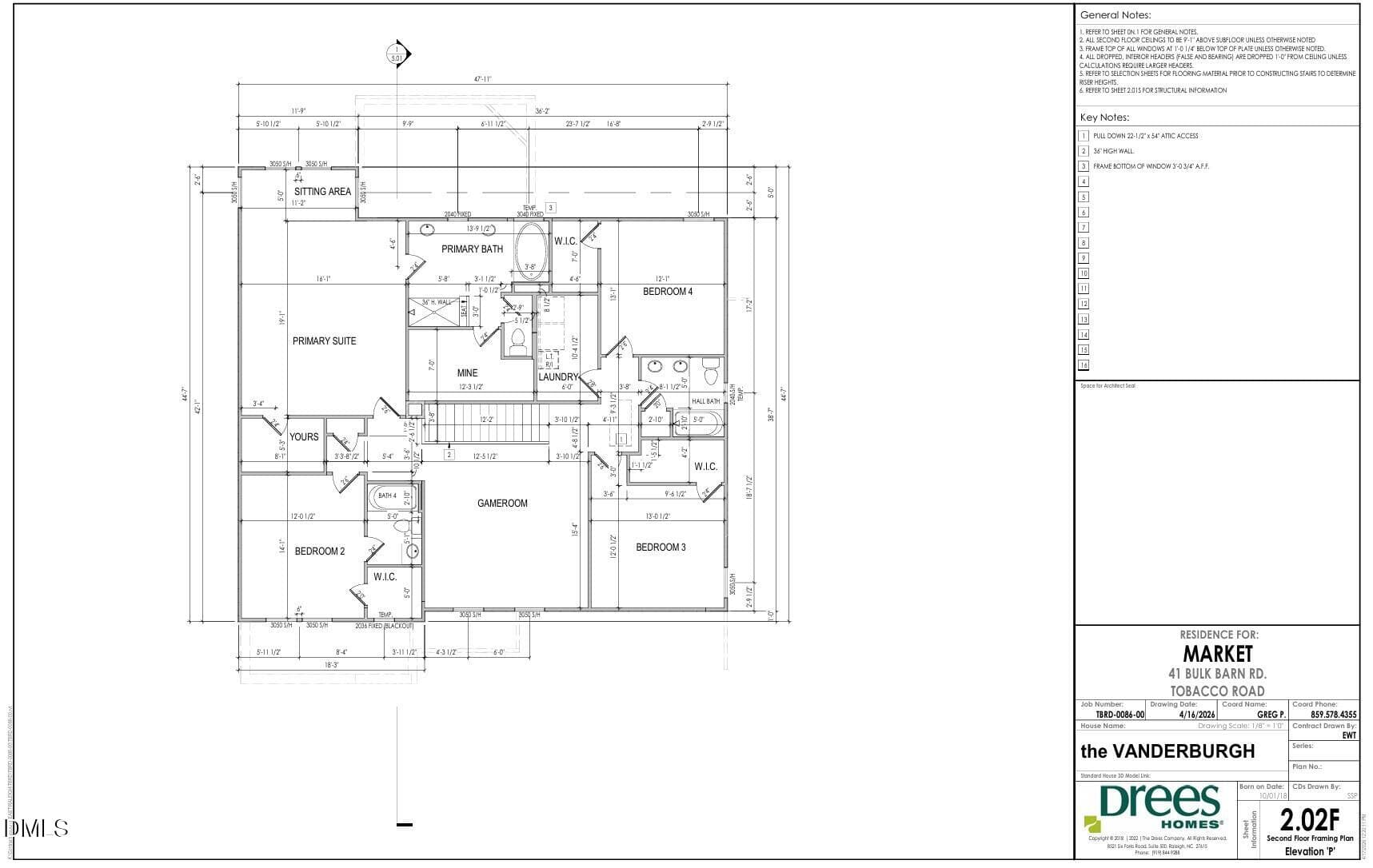 TBRD-0021-FLOOR PLANS-SECOND FLOOR - 41 Bulk Barn Road, Angier, NC 27501, Angier