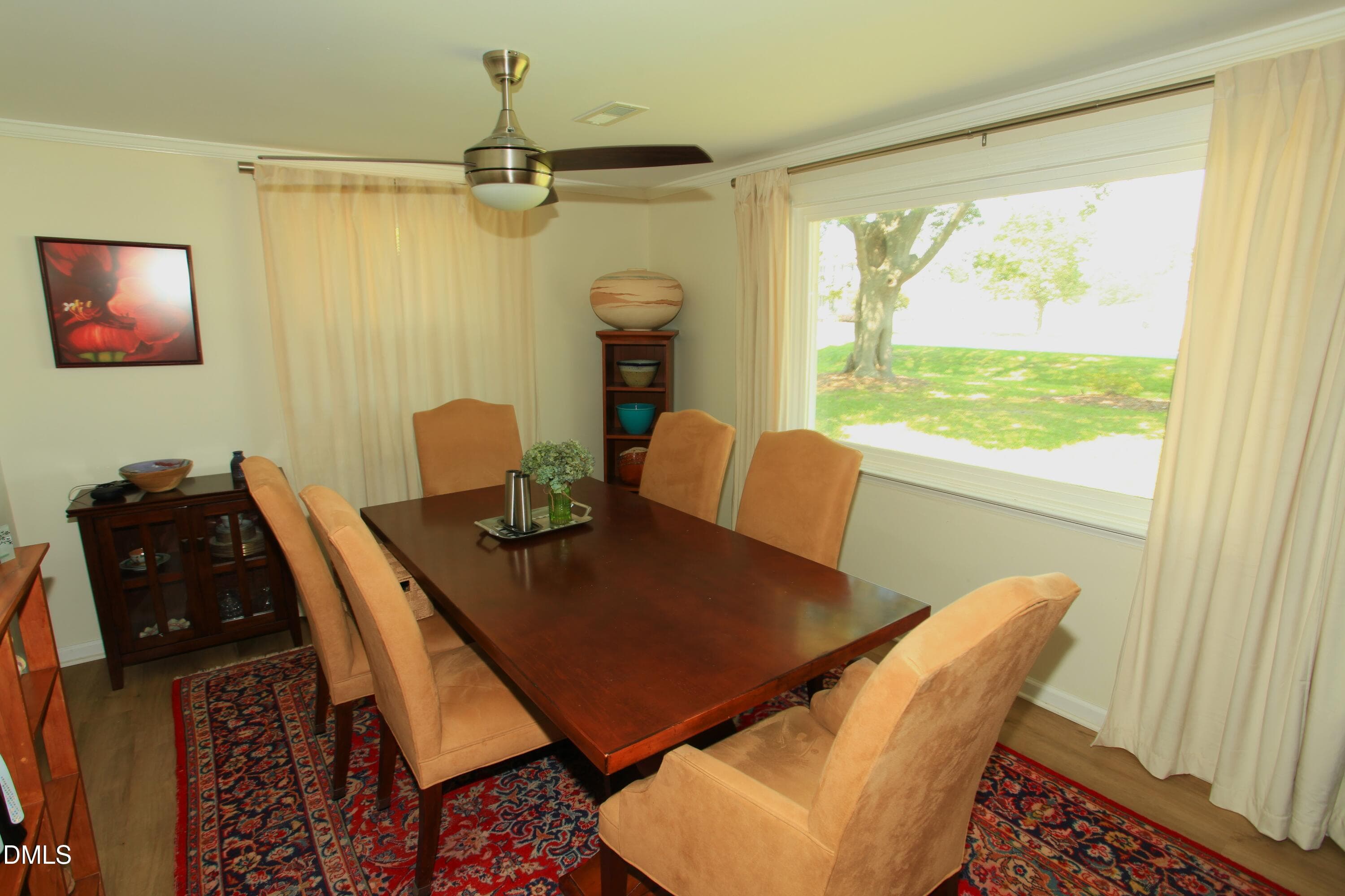 Dining room looking out to picture windo - 2351 Mount Pleasant Road, Willow Springs, NC 27592, Willow Springs