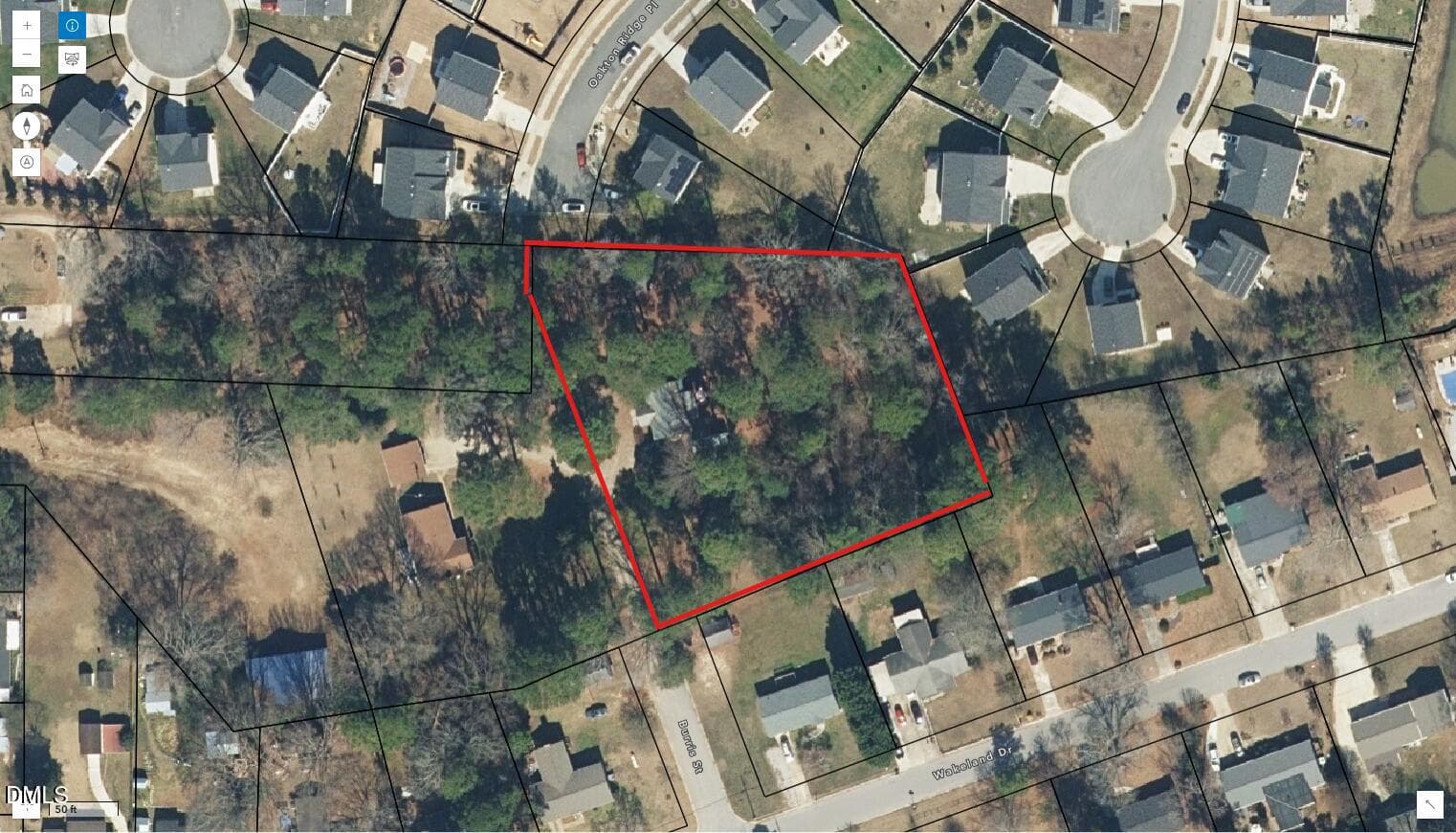 Lot outline - 100 Burris St. - 100 Burris Street, Garner, NC 27529, Garner