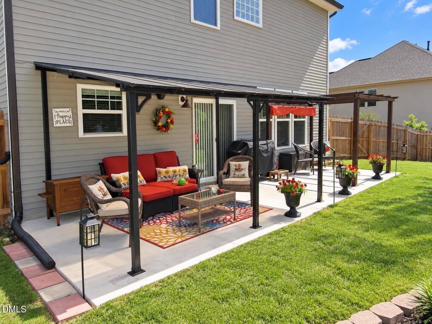 Rear patio - 724 Forrest Lane, Creedmoor, NC 27522