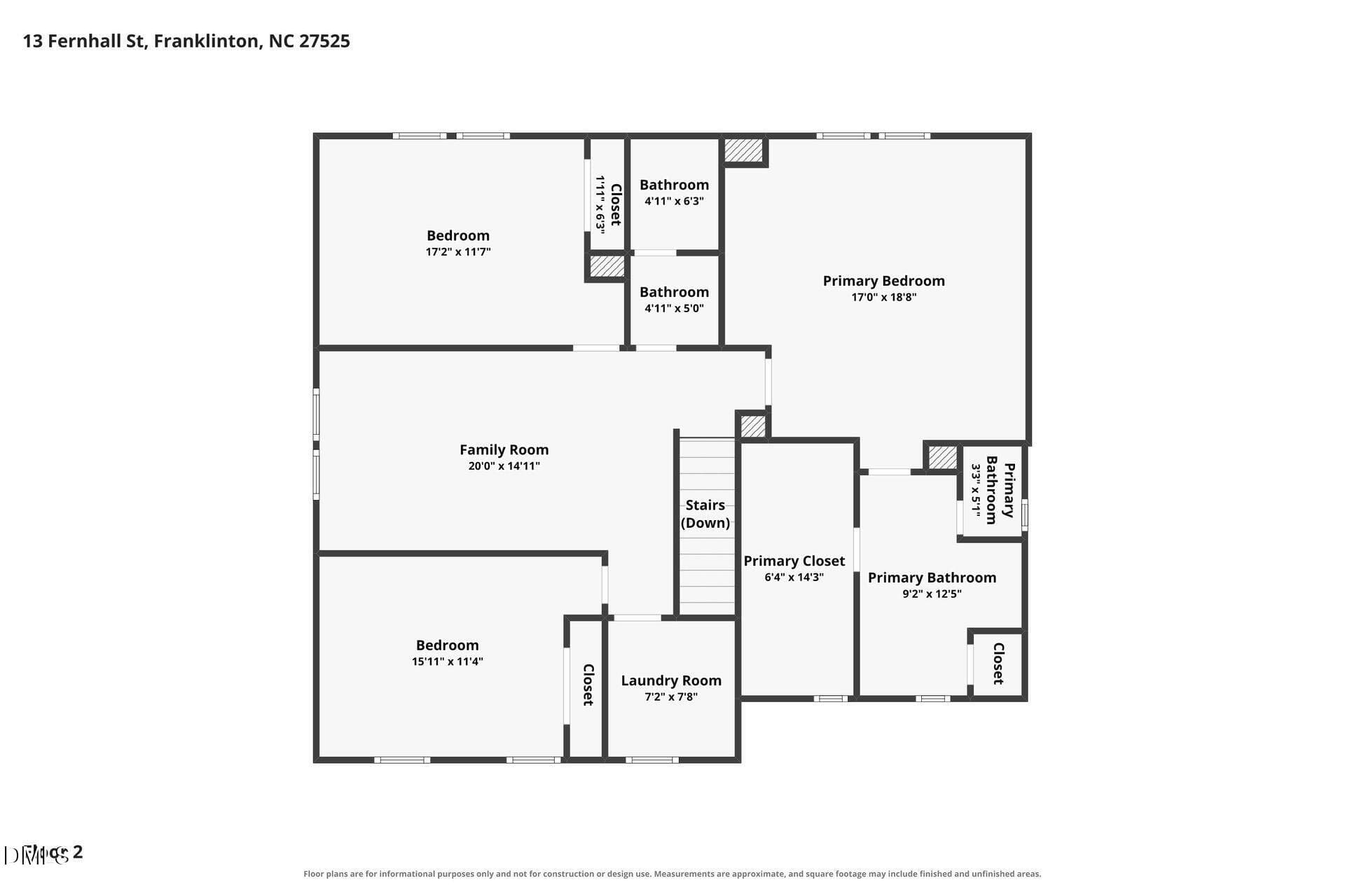 003 - Floor Plan - 13 Fernhall Street, Franklinton, NC 27525